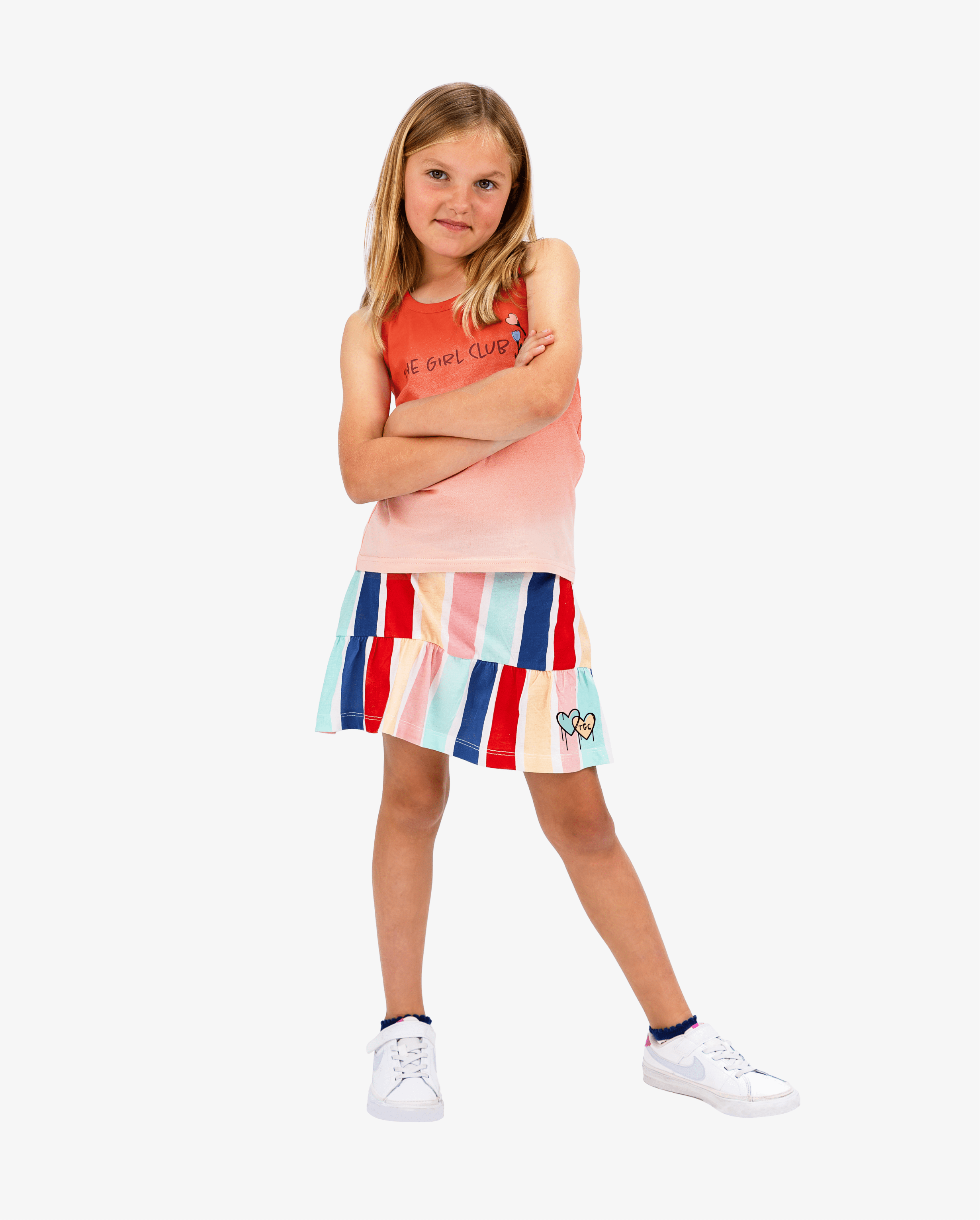 THE GIRL CLUB Shorts THE GIRL CLUB | Summer Stripe Skort