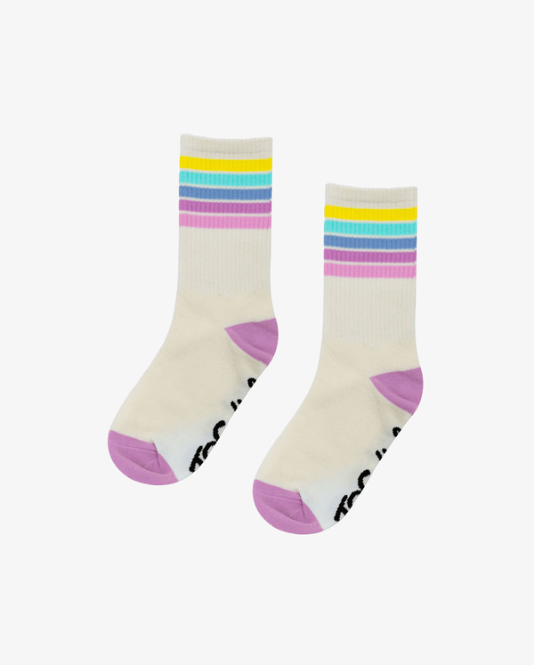 The Girl Club Socks 4-8Y Cream Rainbow Socks