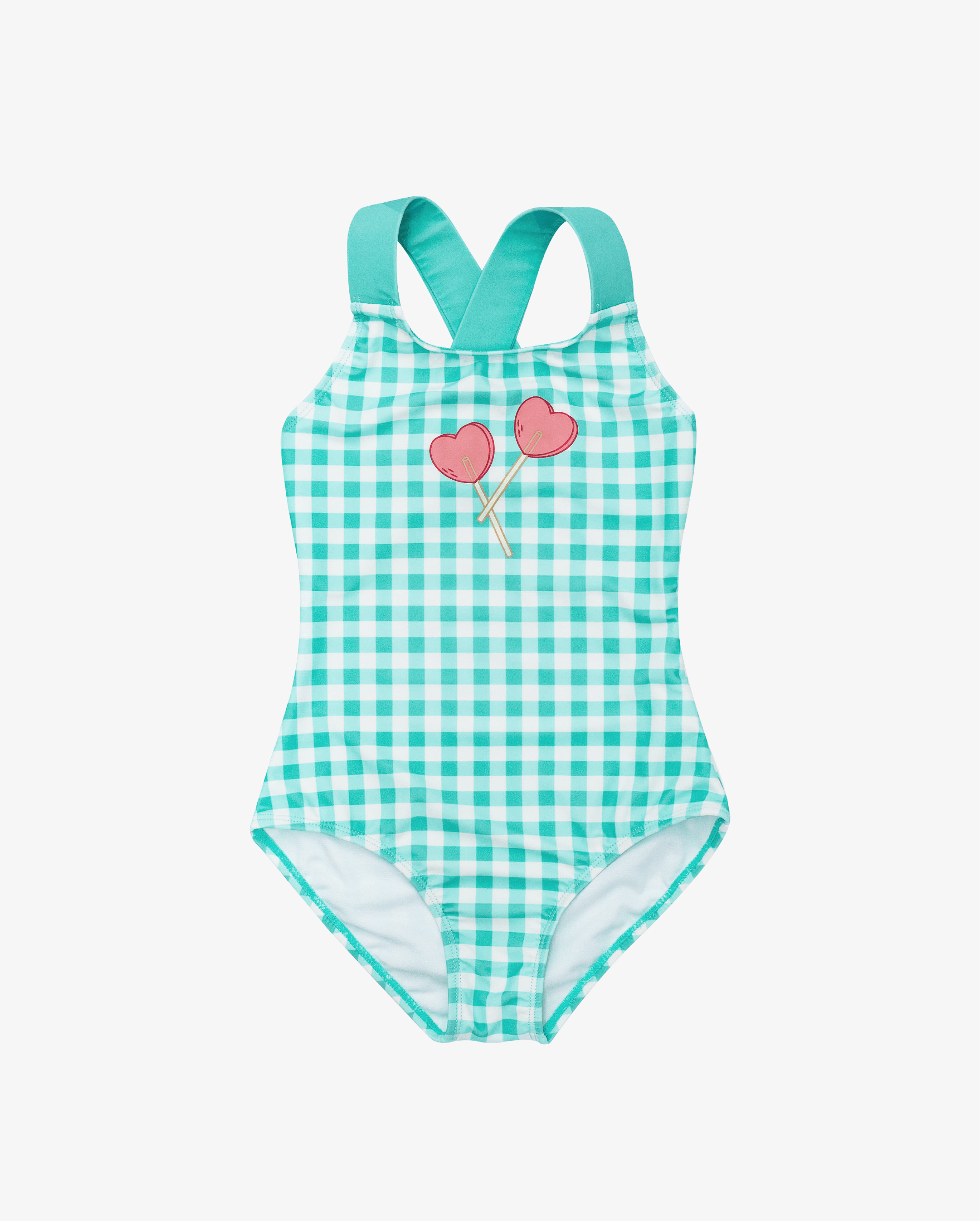 The Girl Club Swim Gingham One Piece Swimsuit