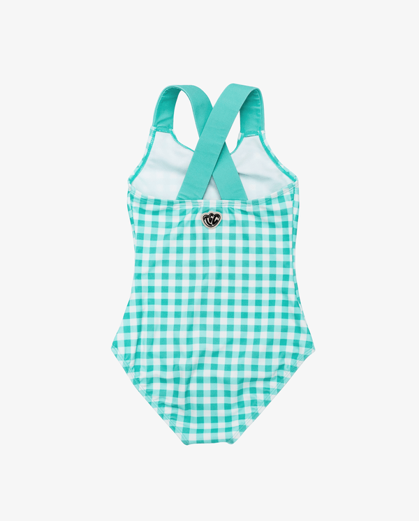 The Girl Club Swim Gingham One Piece Swimsuit