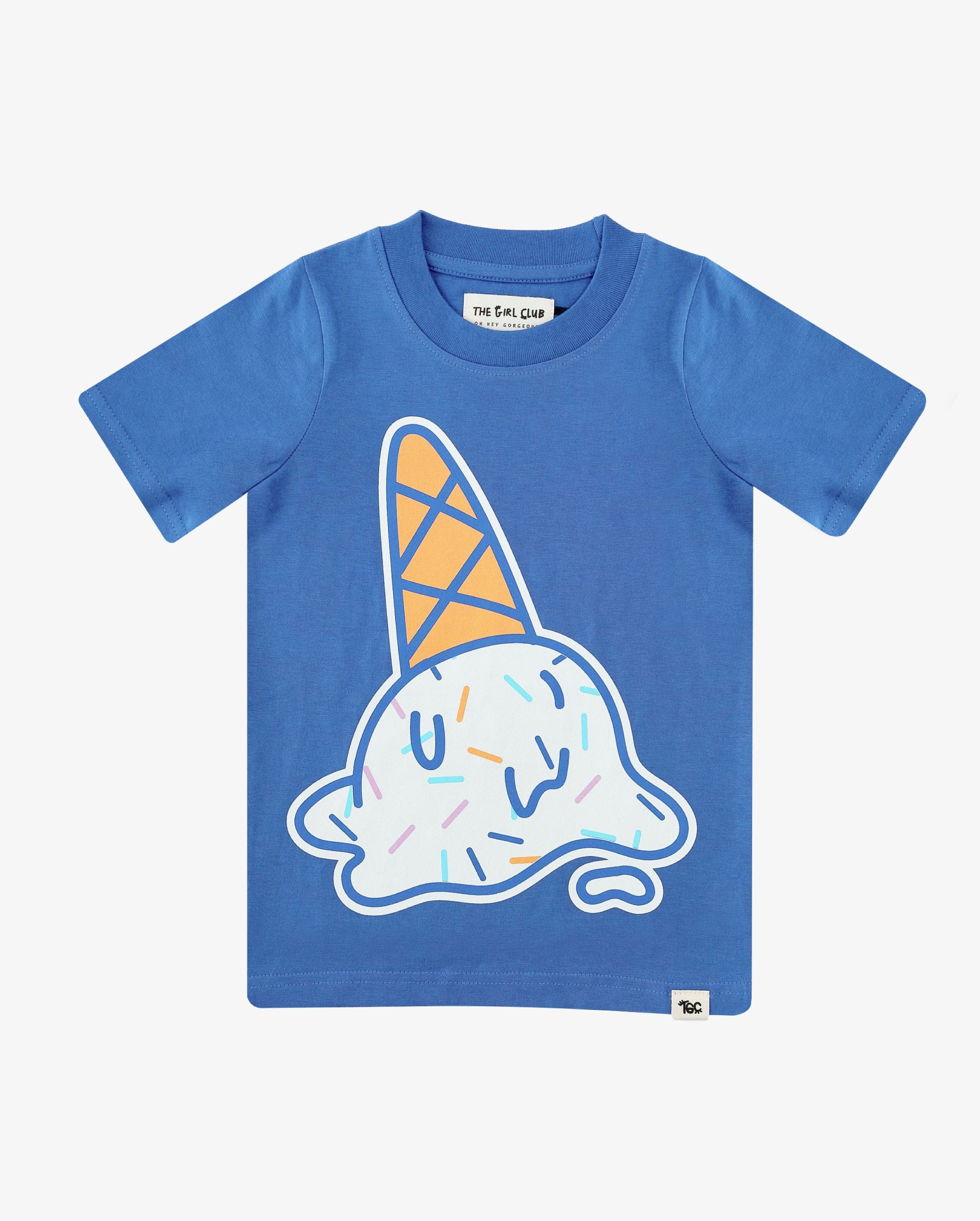 The Girl Club Tees Blue Ice Cream Tee