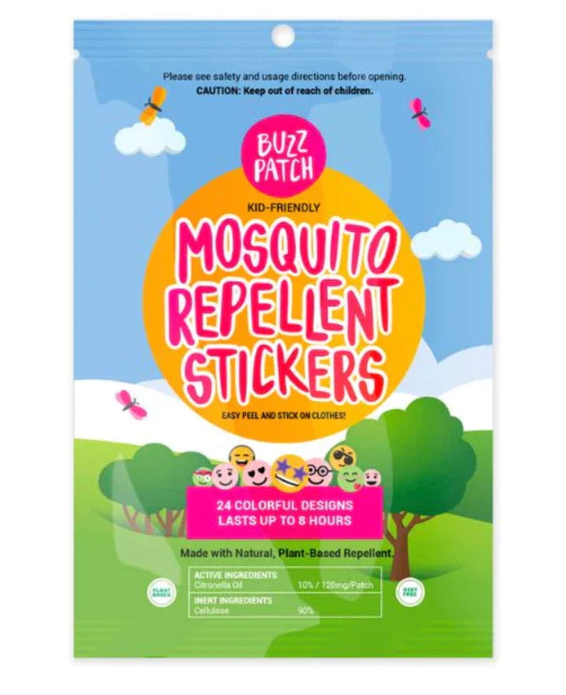 The Natural Patch Co Children Accessories BuzzPatch Mosquito Repellent Patches -3 Pack