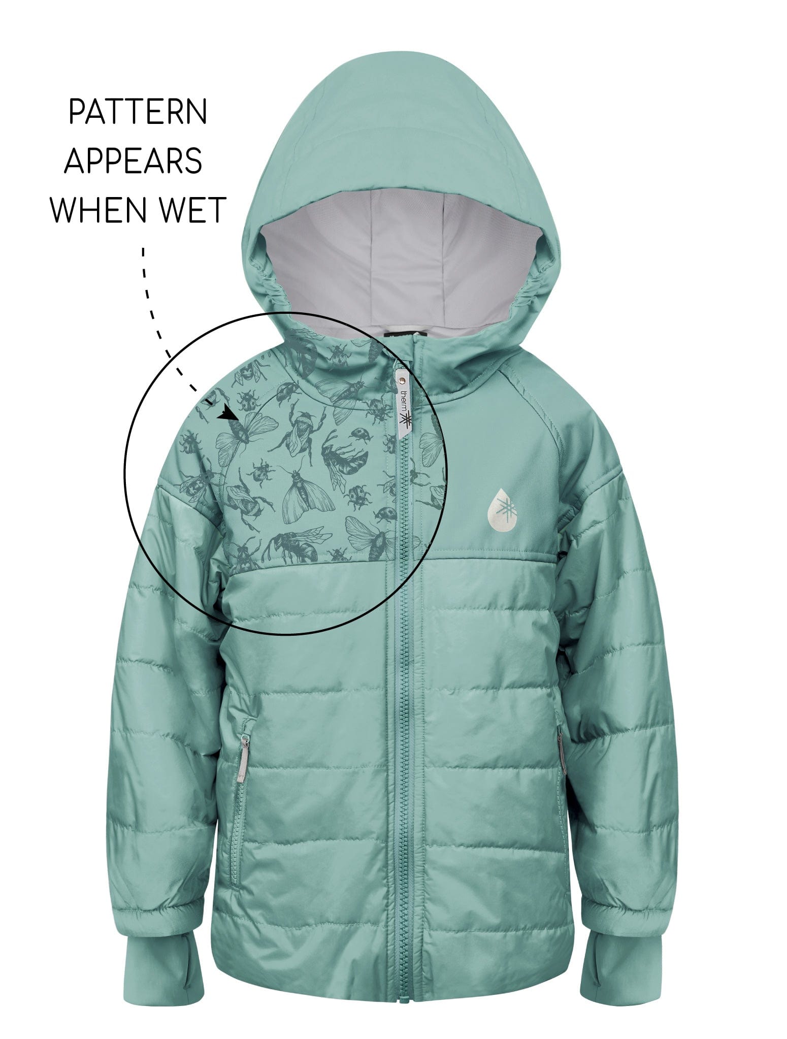 Therm Boy Jacket Hydracloud Puffer Jacket - Seafoam | Insect Explorer