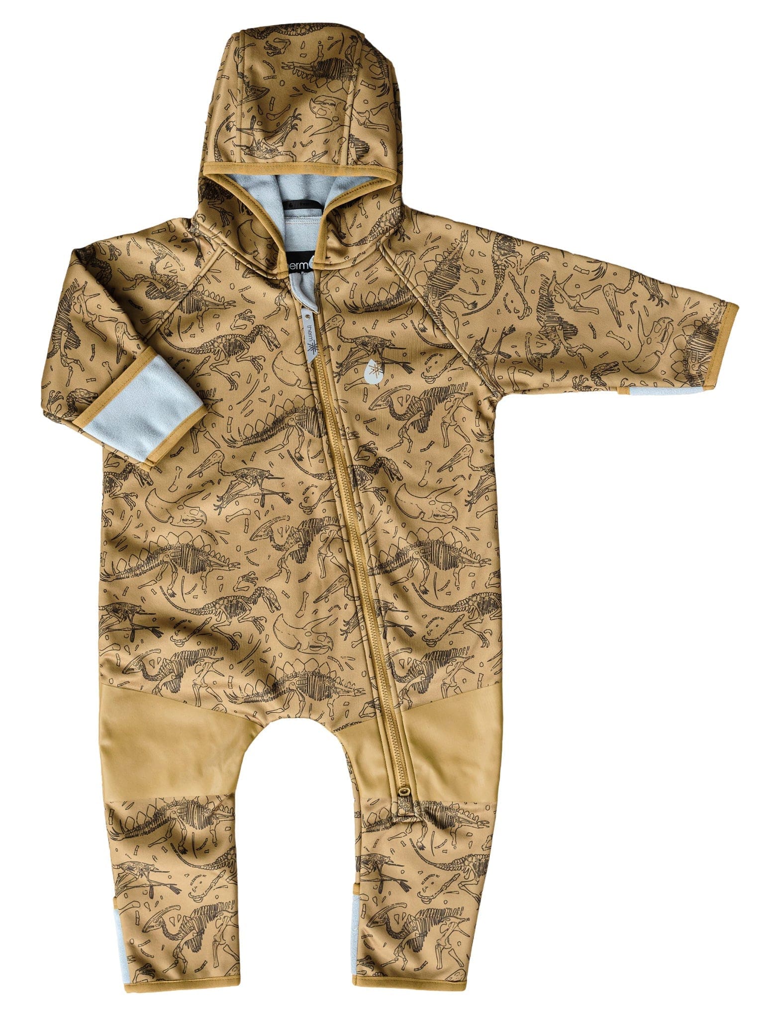 Therm Boys All In Ones All-Weather Fleece Onesie - Dino Bones