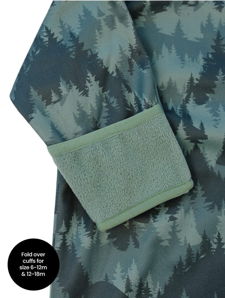 Therm Boys All In Ones All-Weather Fleece Onesie - Forest Camo