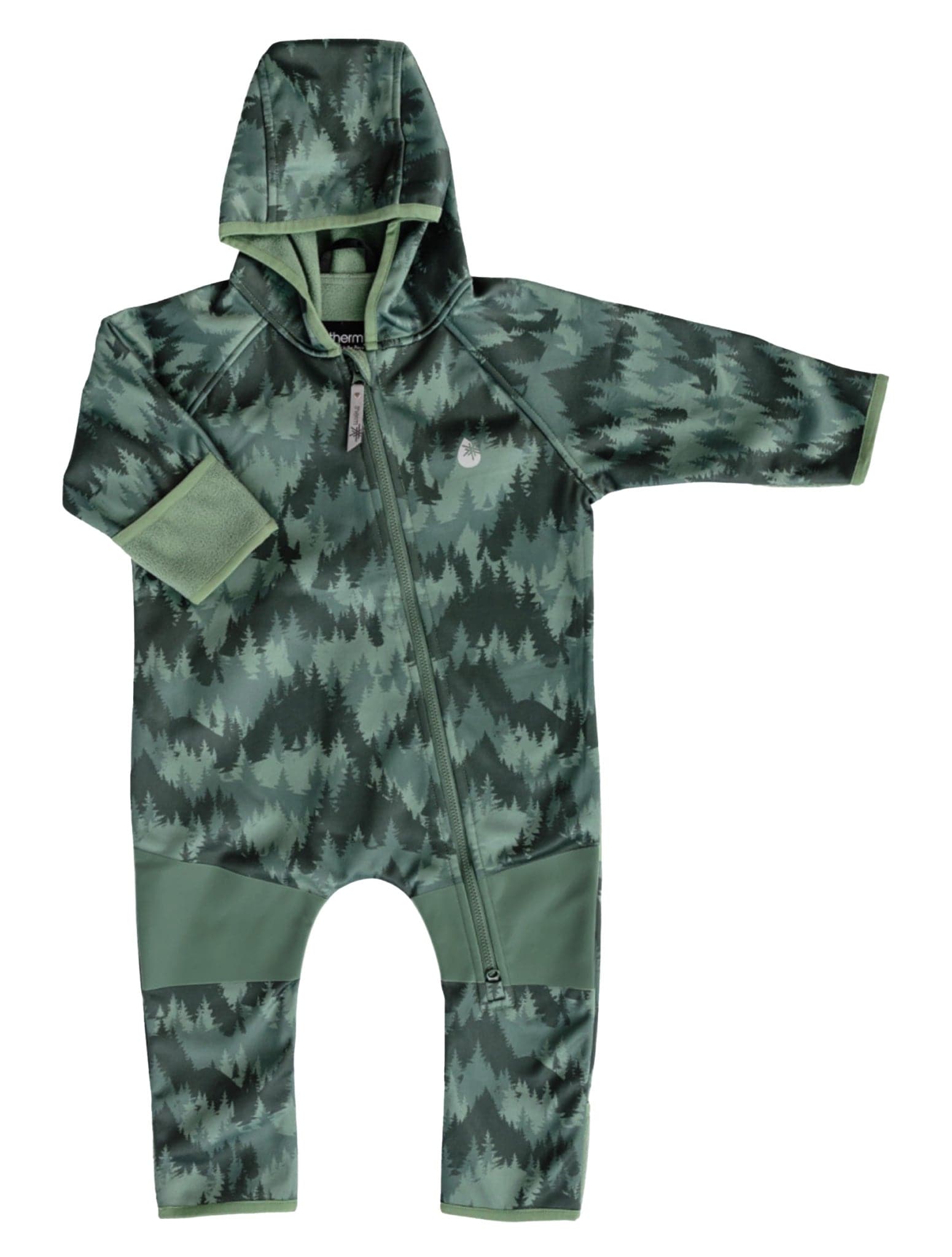 Therm Boys All In Ones All-Weather Fleece Onesie - Forest Camo