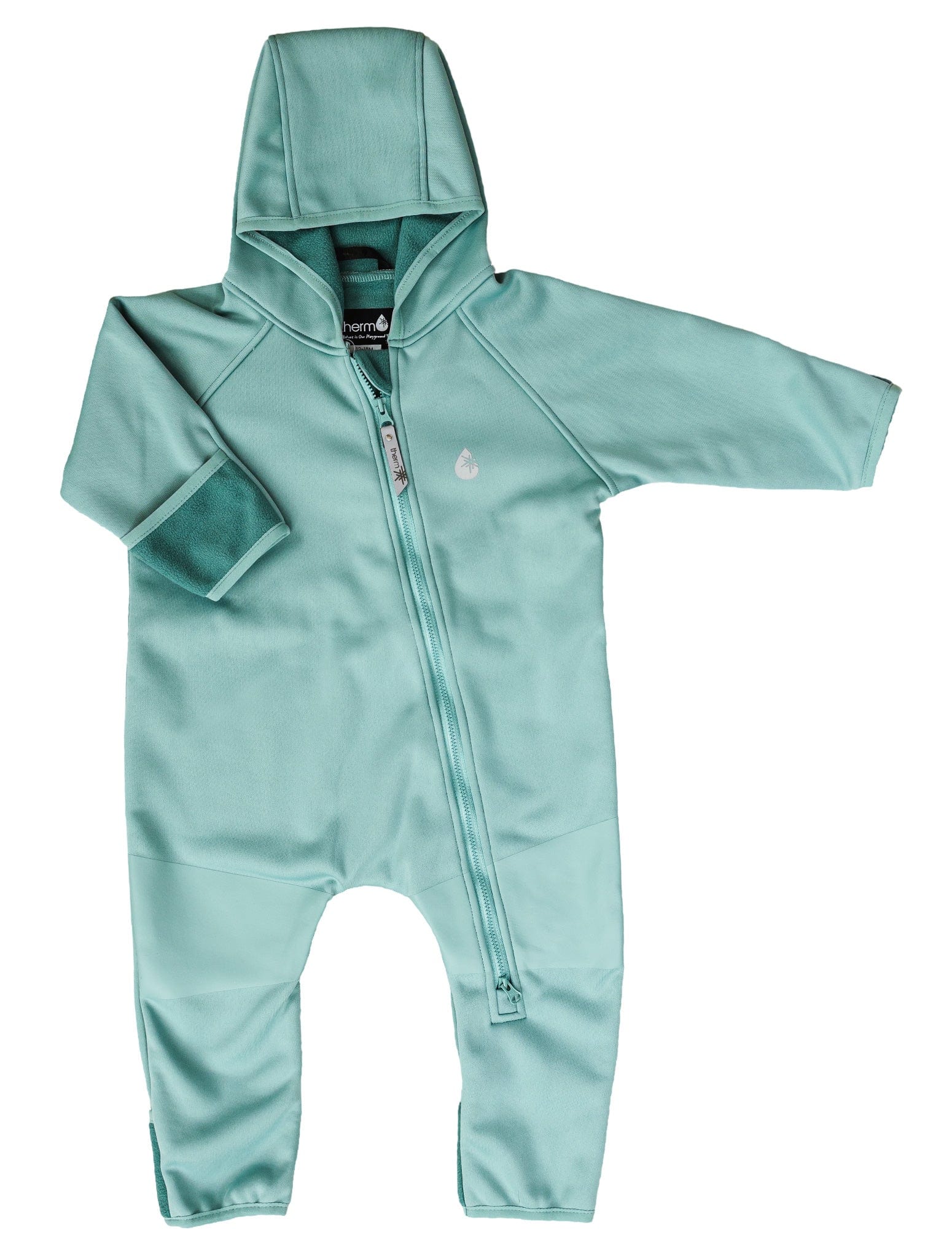 Therm Boys All In Ones All-Weather Fleece Onesie - Seafoam