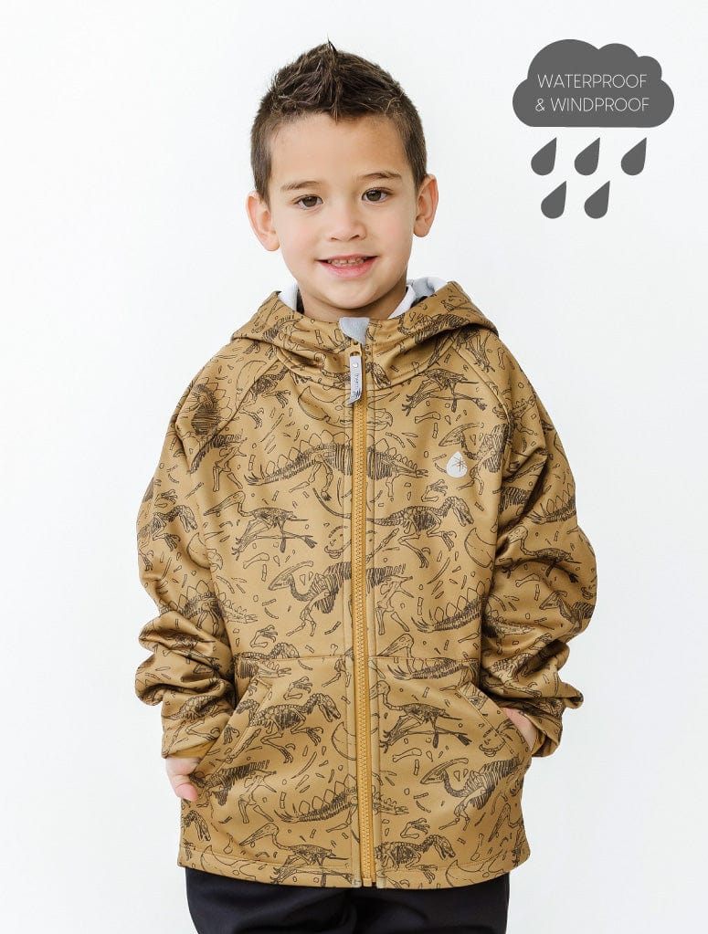 Therm Boys Jacket All-Weather Hoodie - Dino Bones