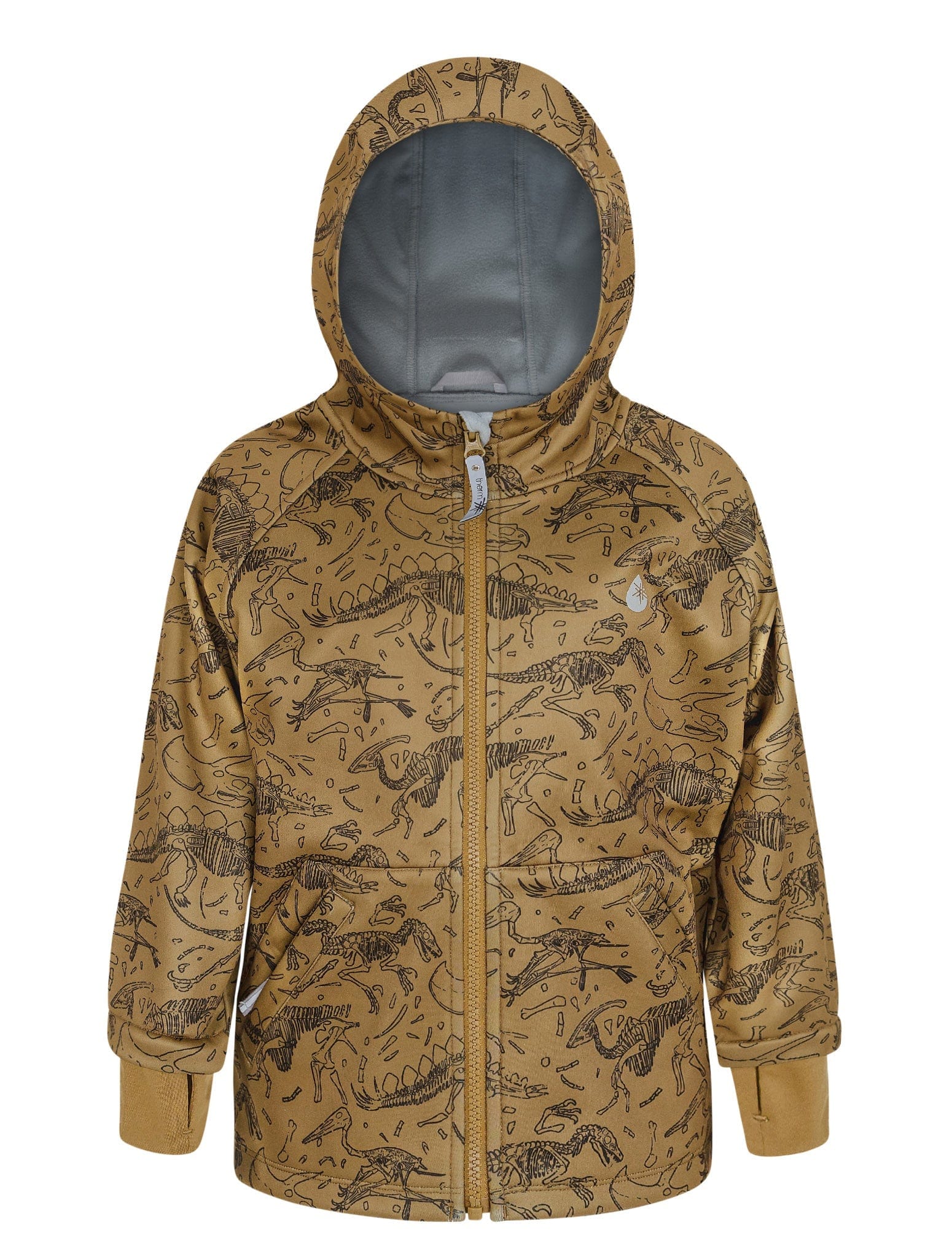 Therm Boys Jacket All-Weather Hoodie - Dino Bones