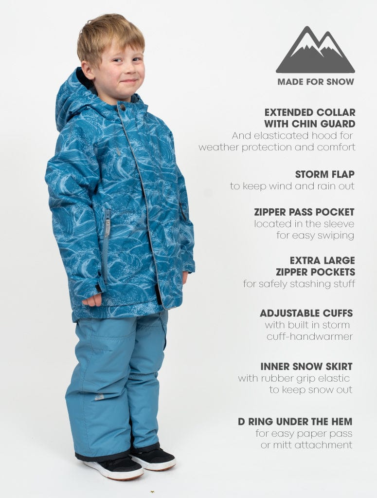 Therm Boys Jacket Snowrider Jacket - Ocean