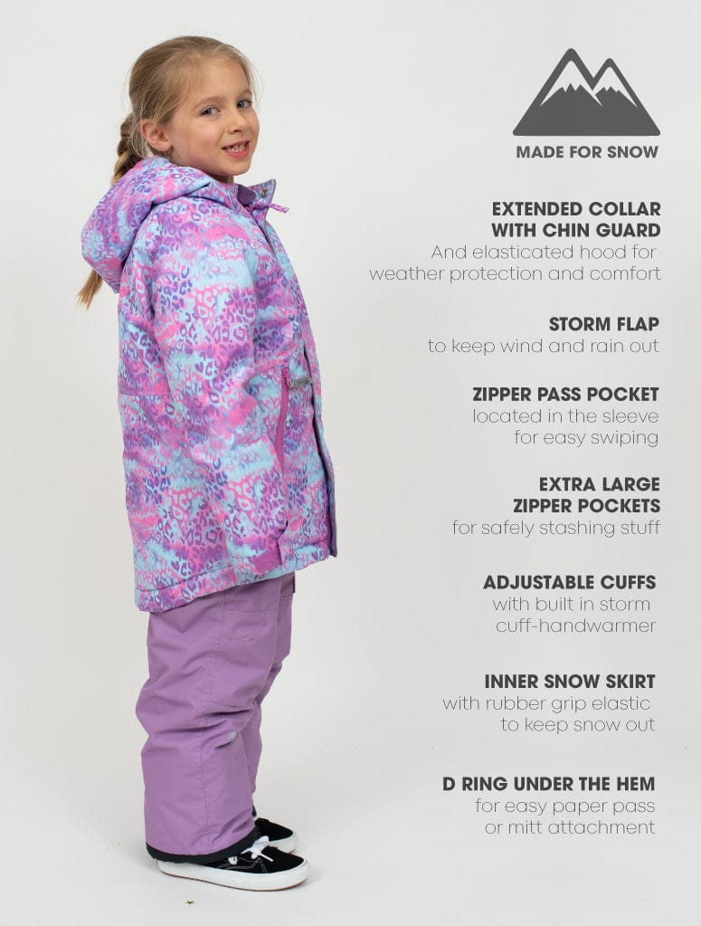 Therm Boys Jacket Snowrider Jacket - Rainbow Leopard