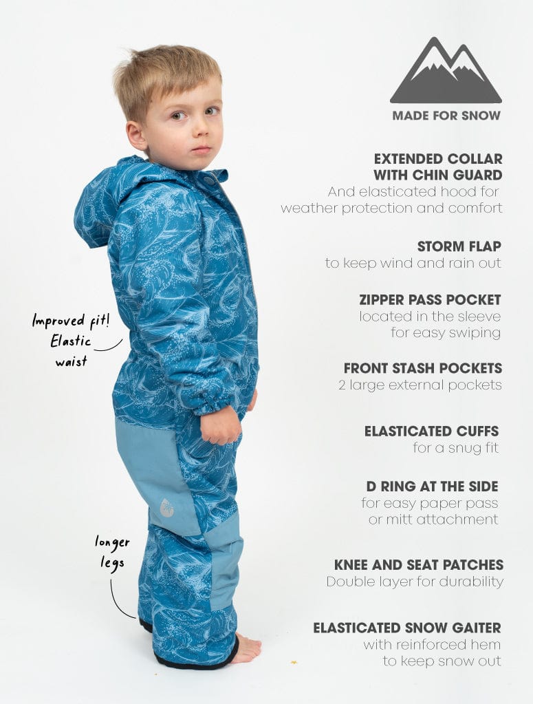 Therm Boys Jacket Snowsuit - Ocean Suit Snowrider