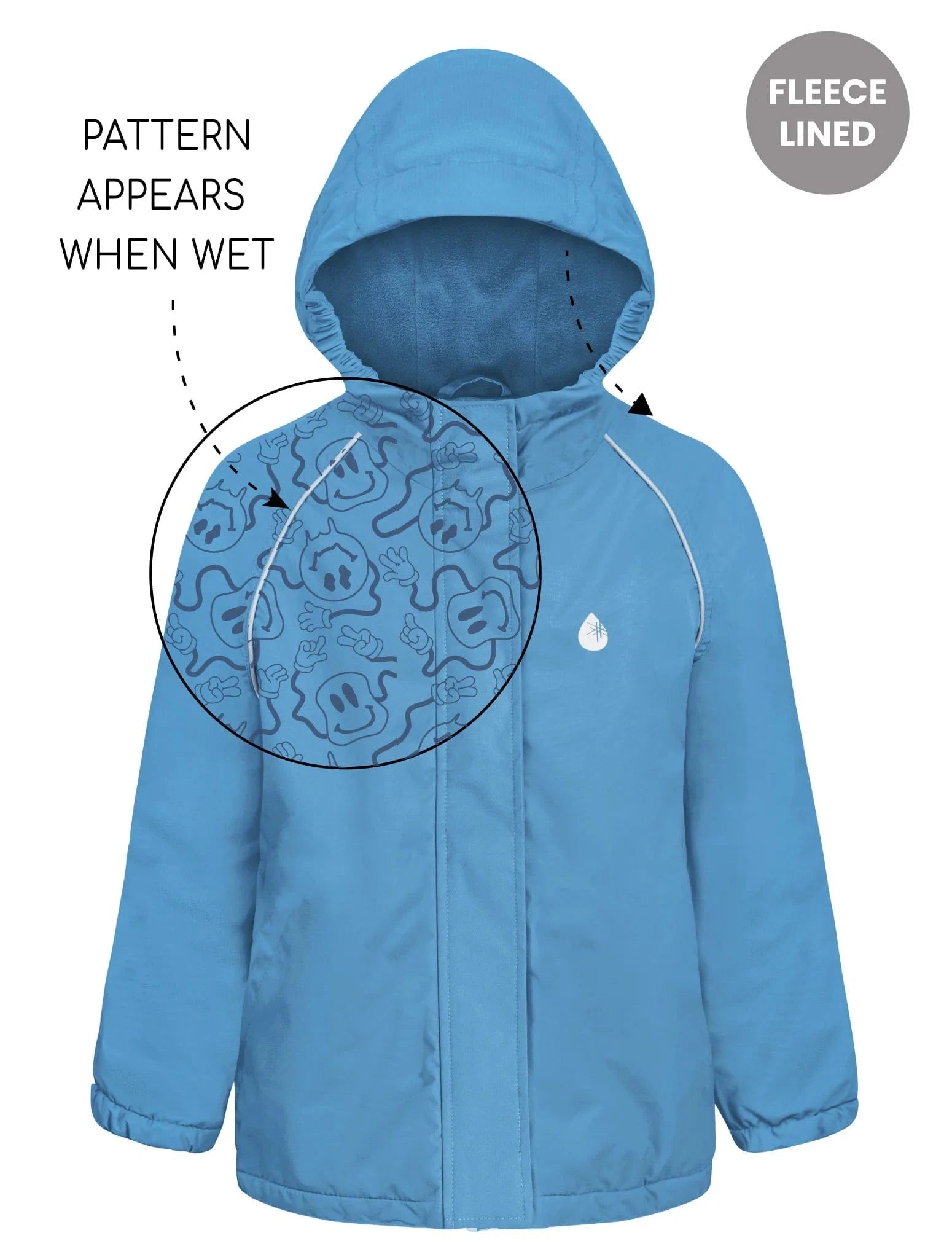 Therm Boys Jacket SplashMagic Rainshell - Tide Blue | Smiley