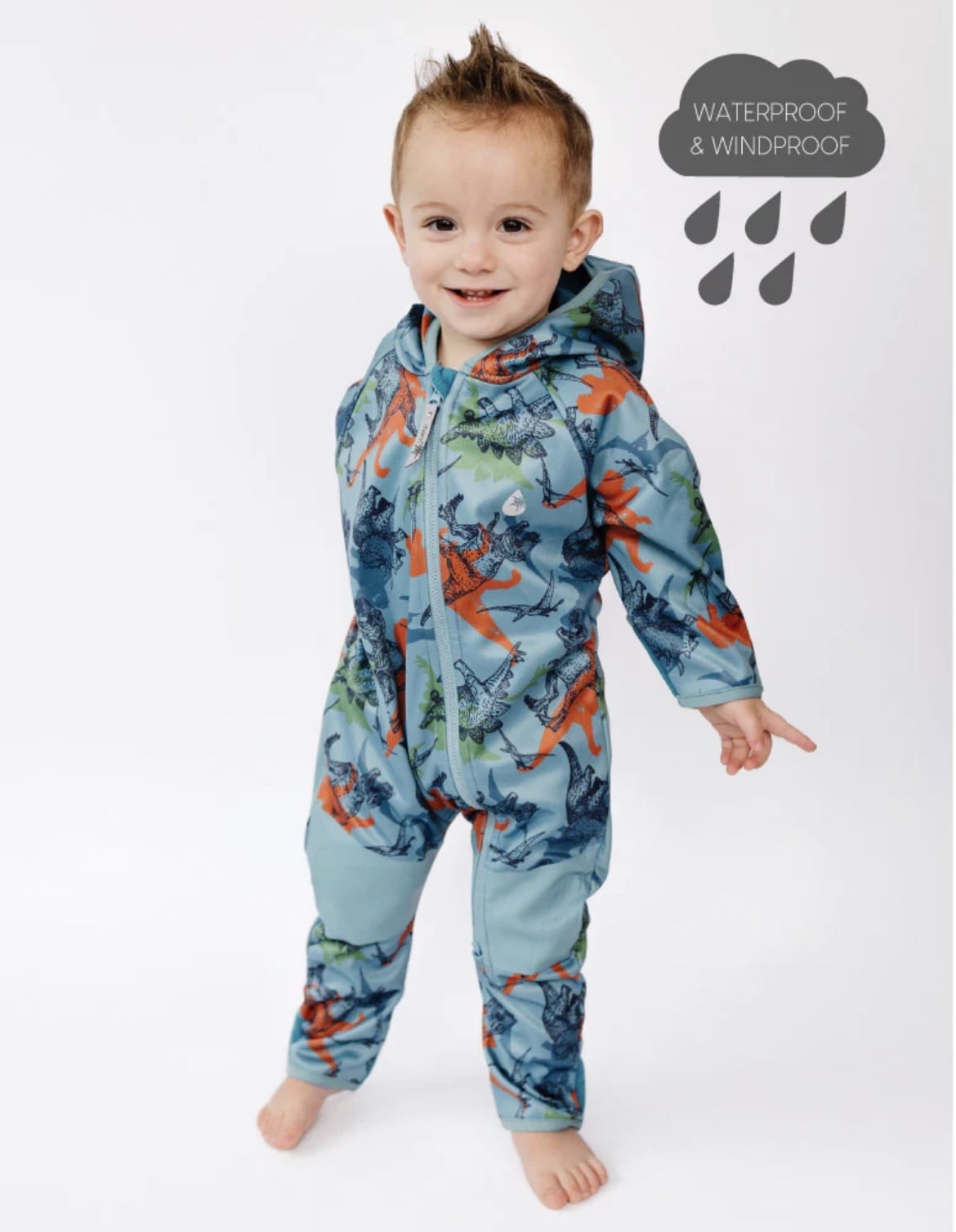 Therm Boys Onesie All-Weather Fleece Onesie - Dino