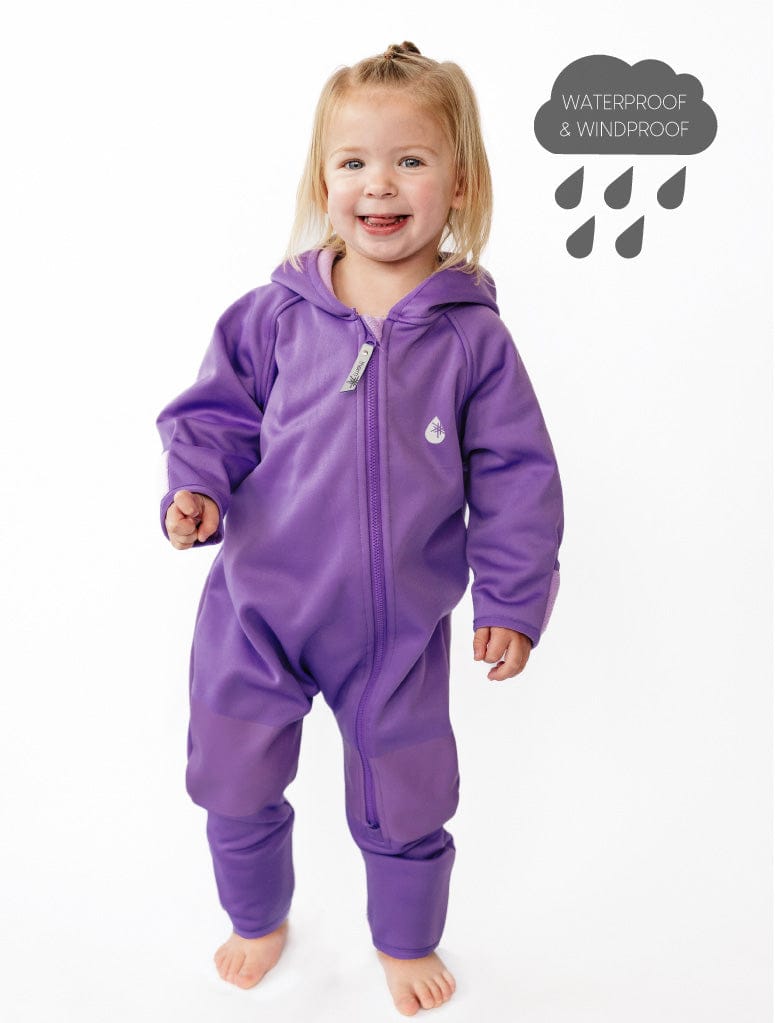 Therm Girls All In One 6-12M All-Weather Fleece Onesie - Violet