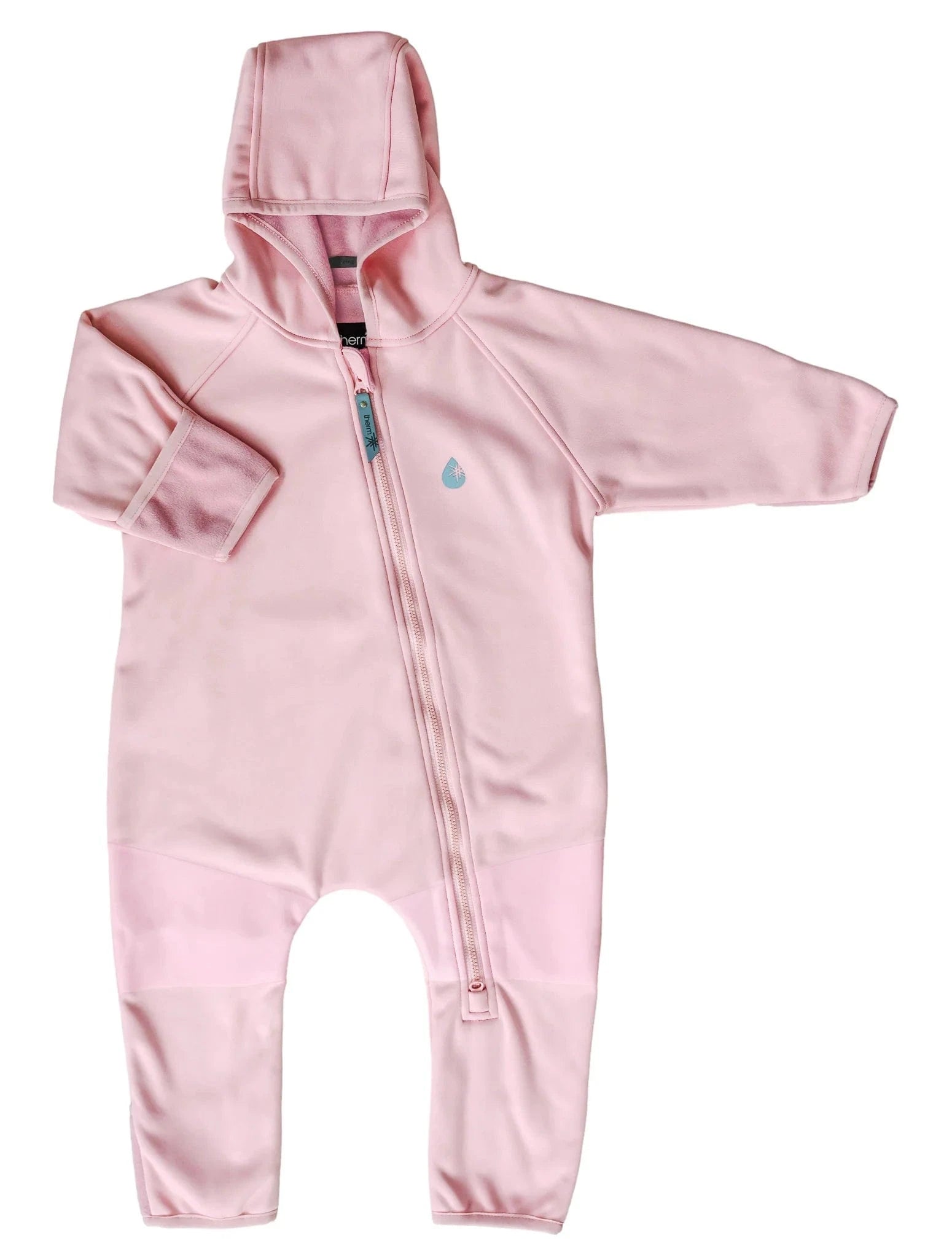 Therm Girls All In One All-Weather Fleece Onesie - Dusky Pink