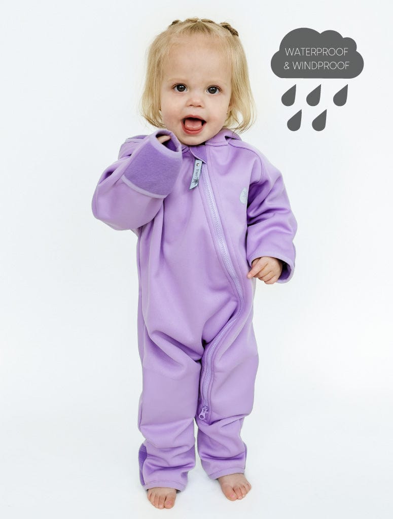 Therm Girls All In One All-Weather Fleece Onesie - Periwinkle