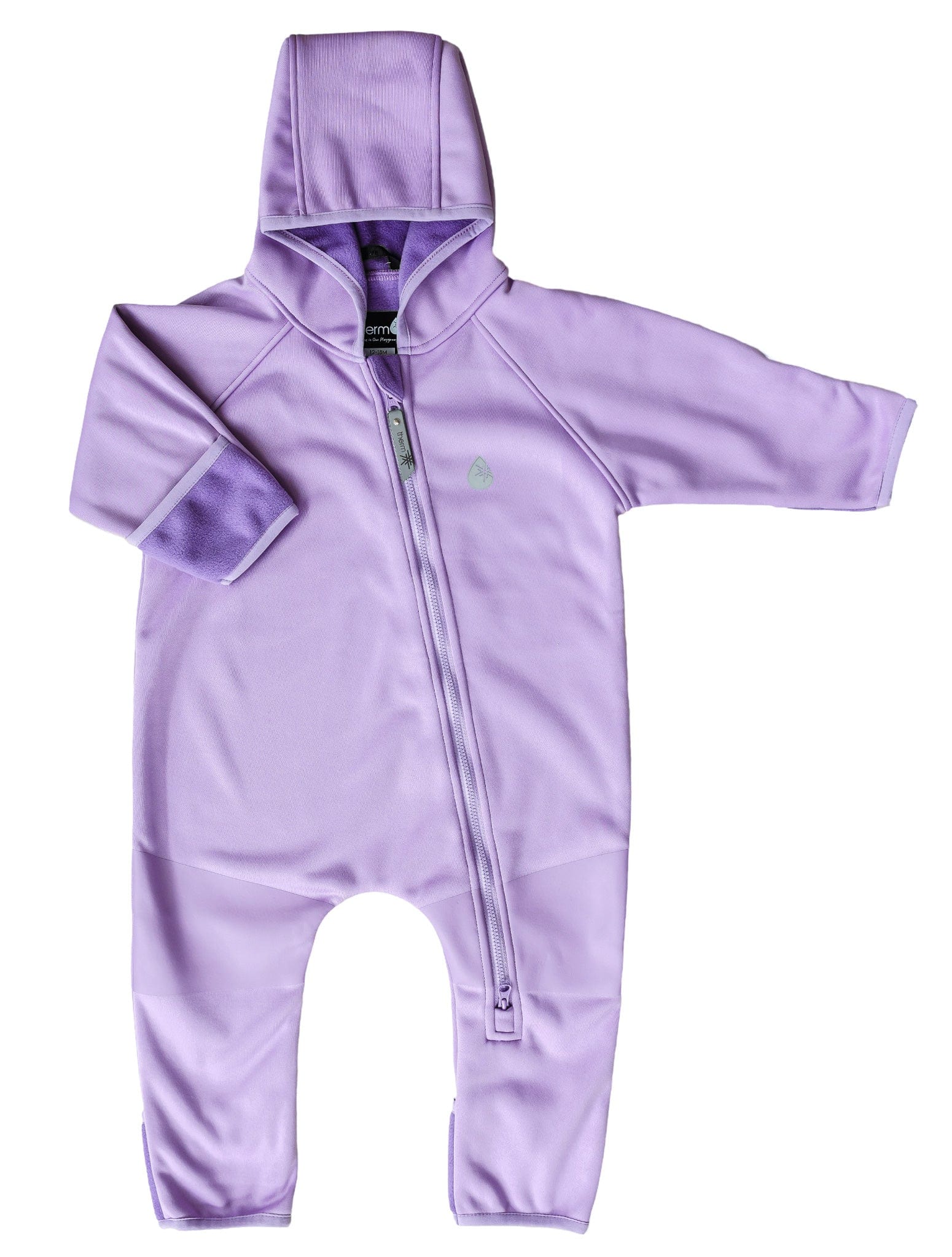 Therm Girls All In One All-Weather Fleece Onesie - Periwinkle