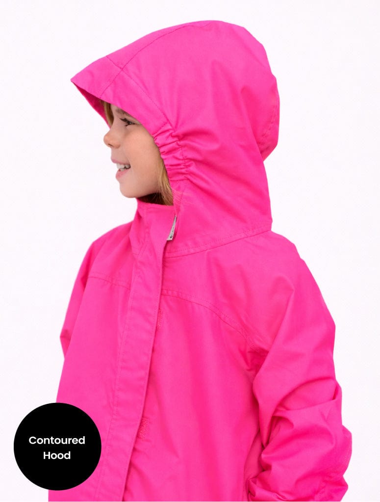 Therm Girls Jacket Splashmagic Rainshell - Neon Pink