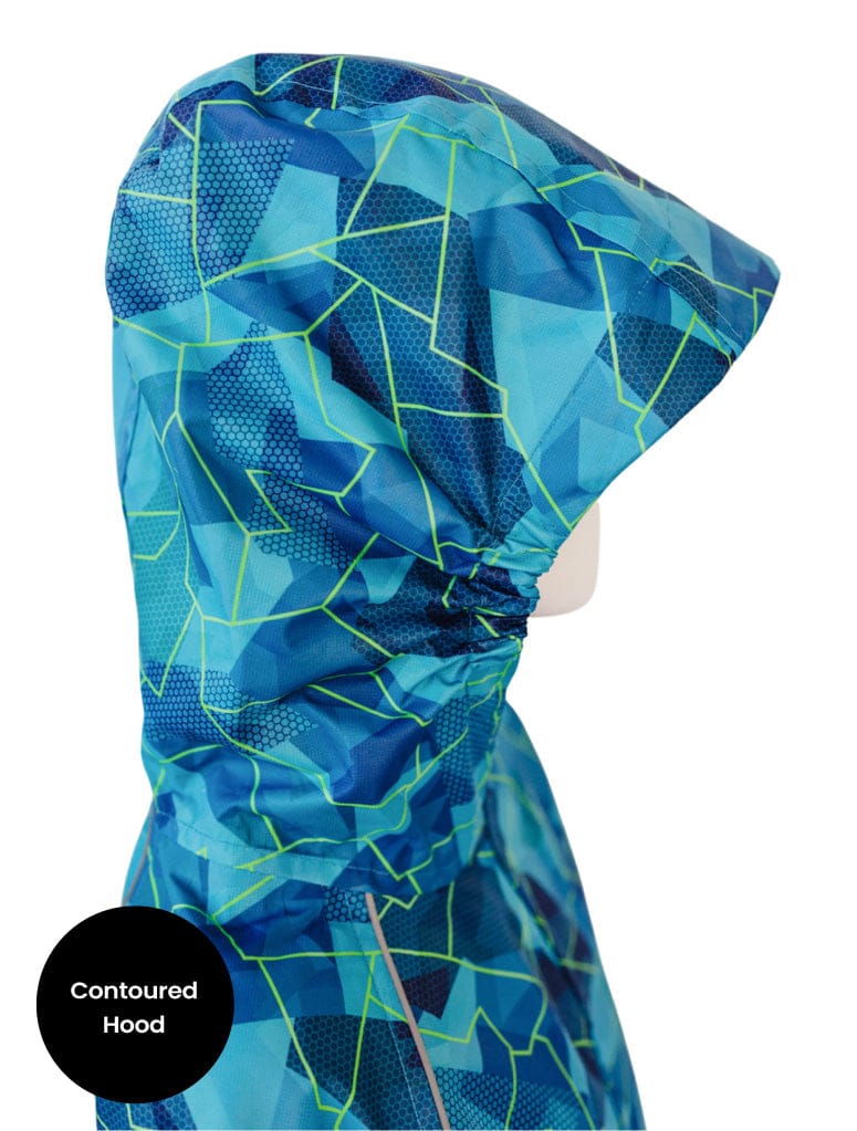 Therm Unisex Jacket 10K Packaway Rainshell - Geo Tech