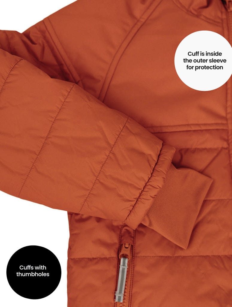 Therm Unisex Jacket Hydracloud Puffer Jacket - Burnt Orange