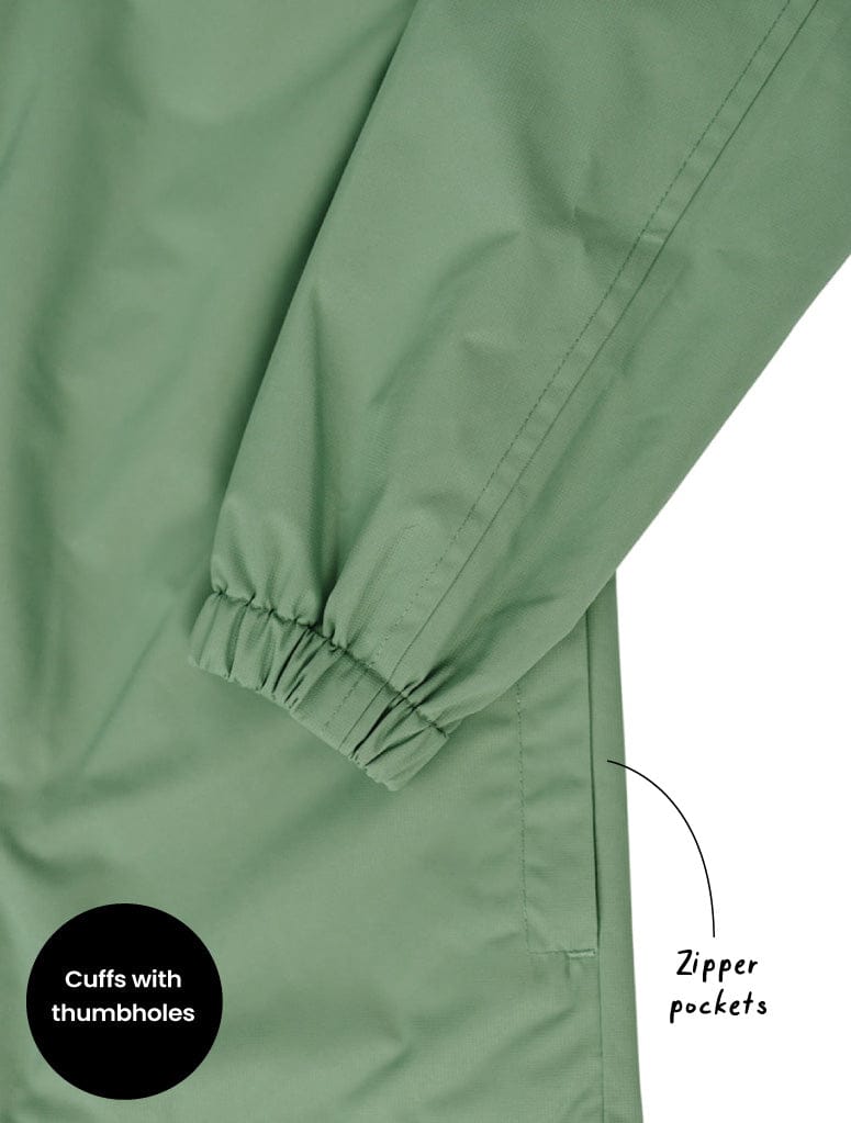 Therm Unisex Jacket Splashmagic Rainshell - Forest Moss