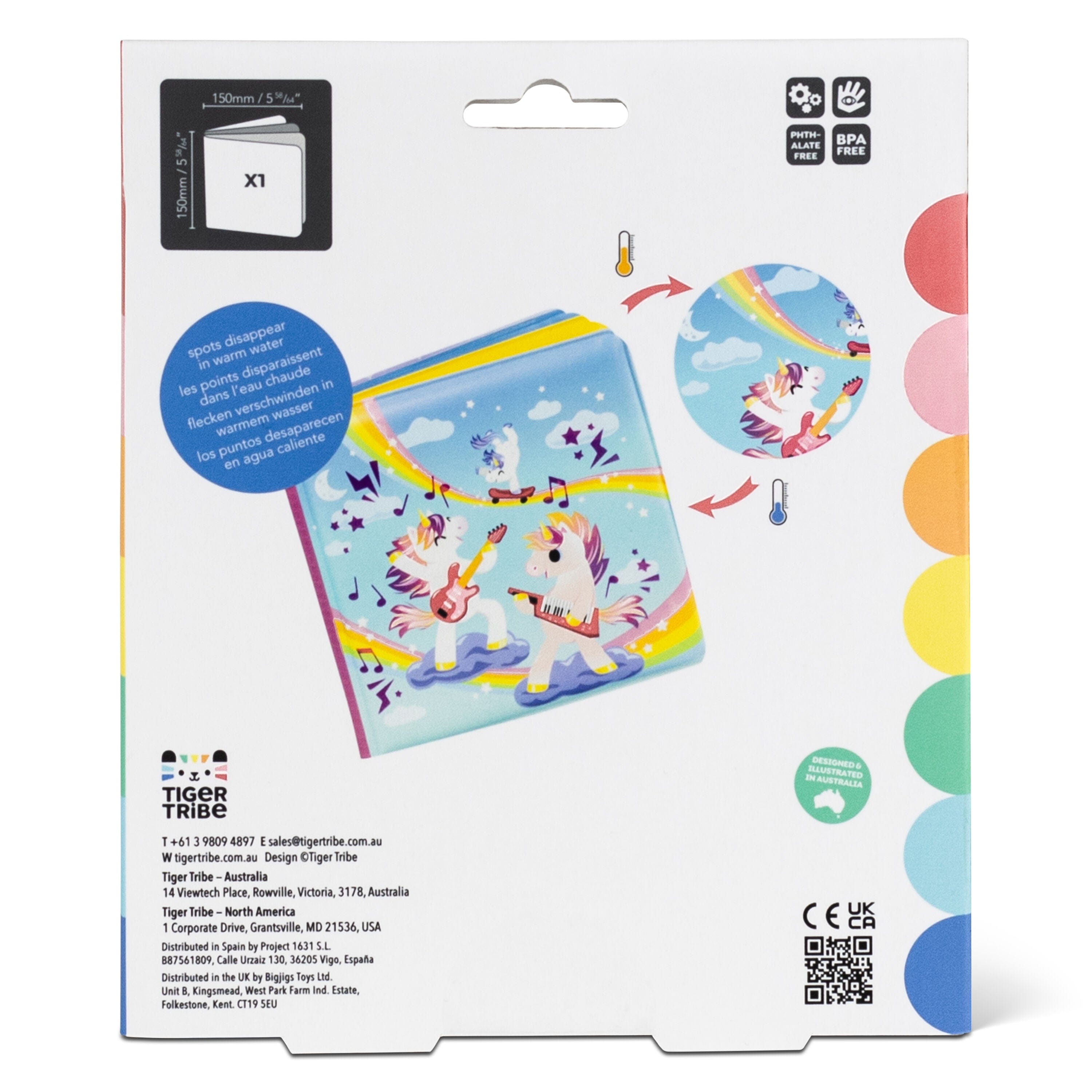 Tiger Tribe Bath Toys Bath Book - Magical Unicorns