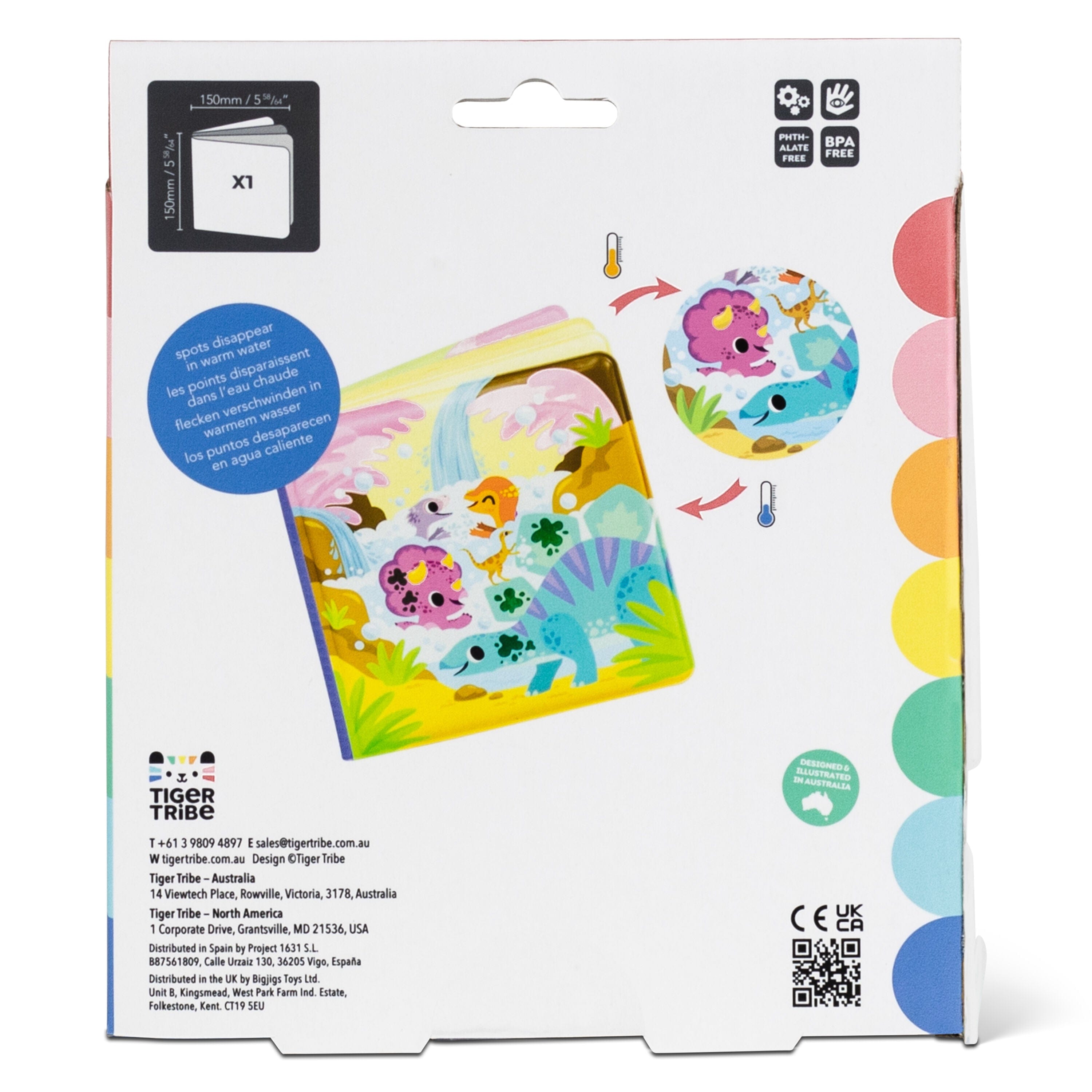 Tiger Tribe Bath Toys Bath Book - Messy Dinosaurs