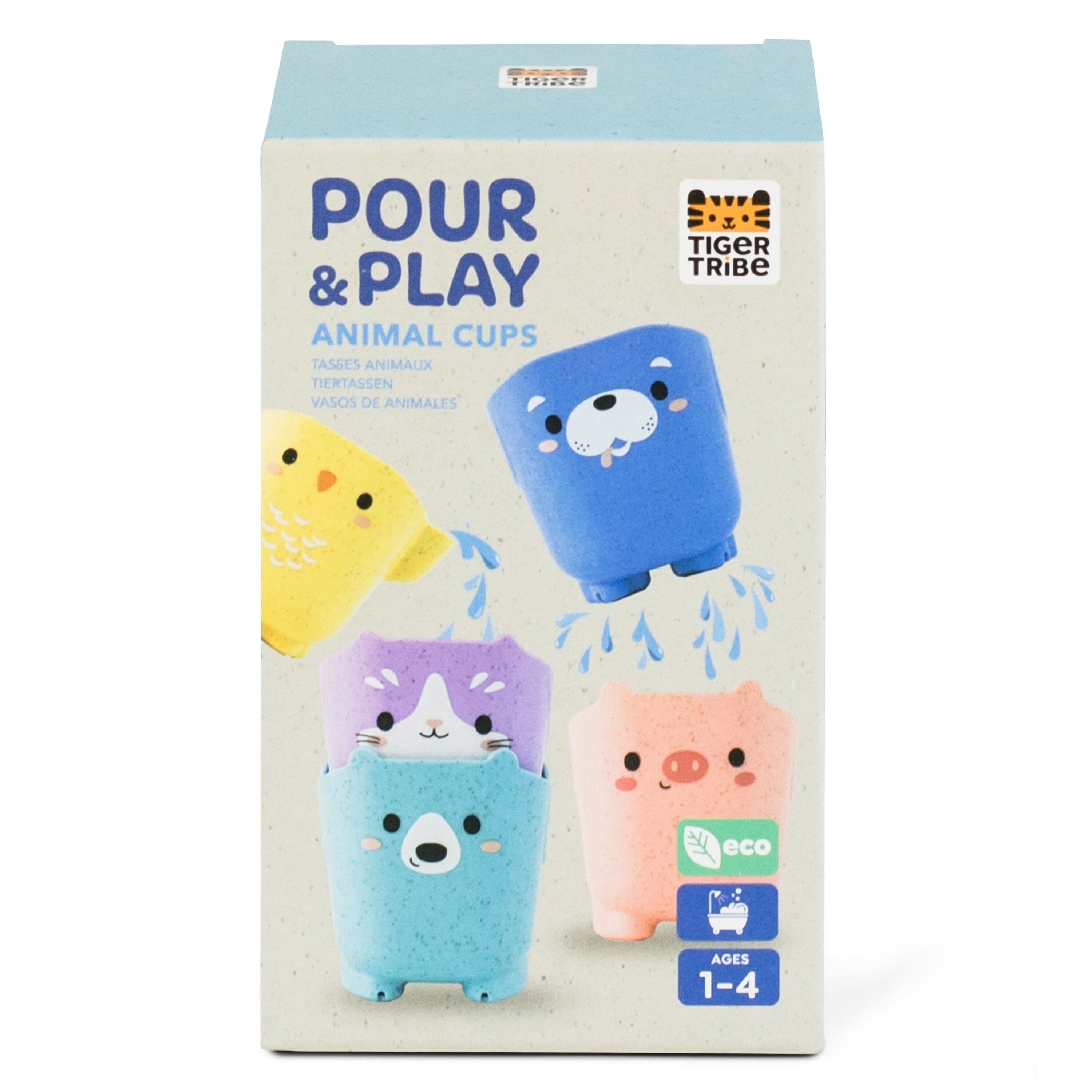 Tiger Tribe Bath Toys Pour & Play - Animal Cups