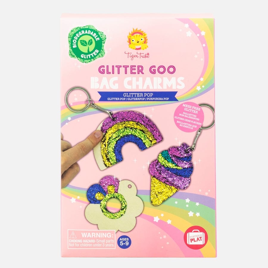 Tiger Tribe Gift Stationery Glitter Goo -Bag Charms