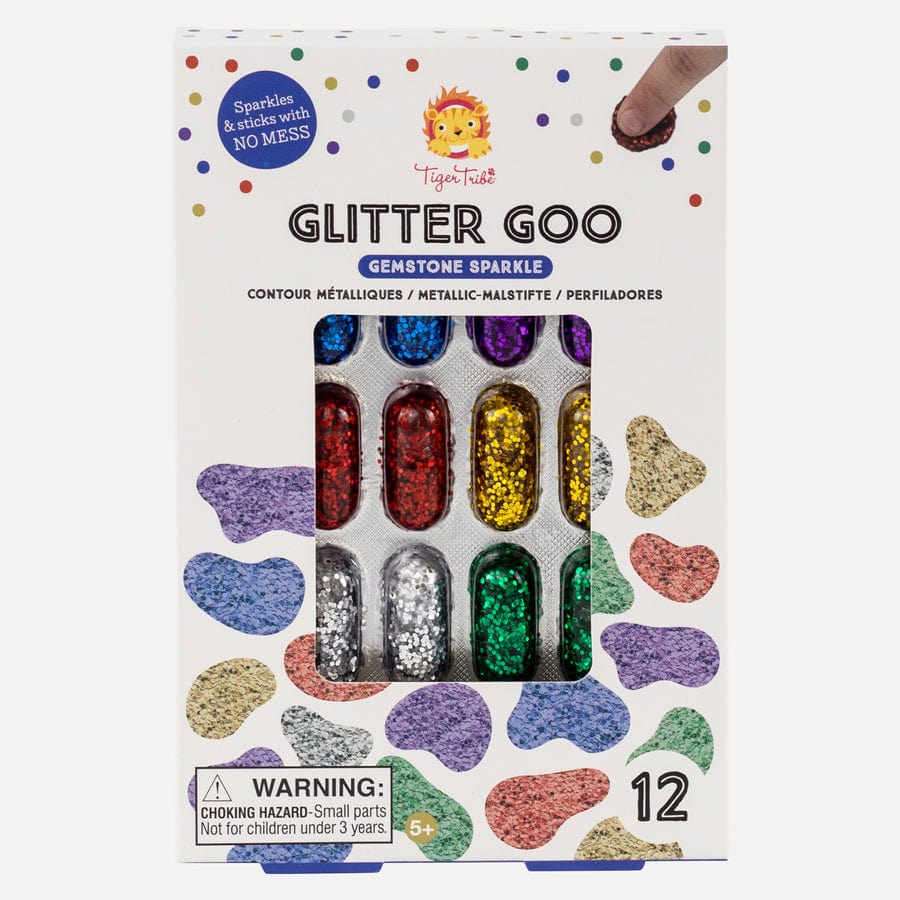 Tiger Tribe Gift Stationery Glitter Goo Crowns - Gemstone Sparkle