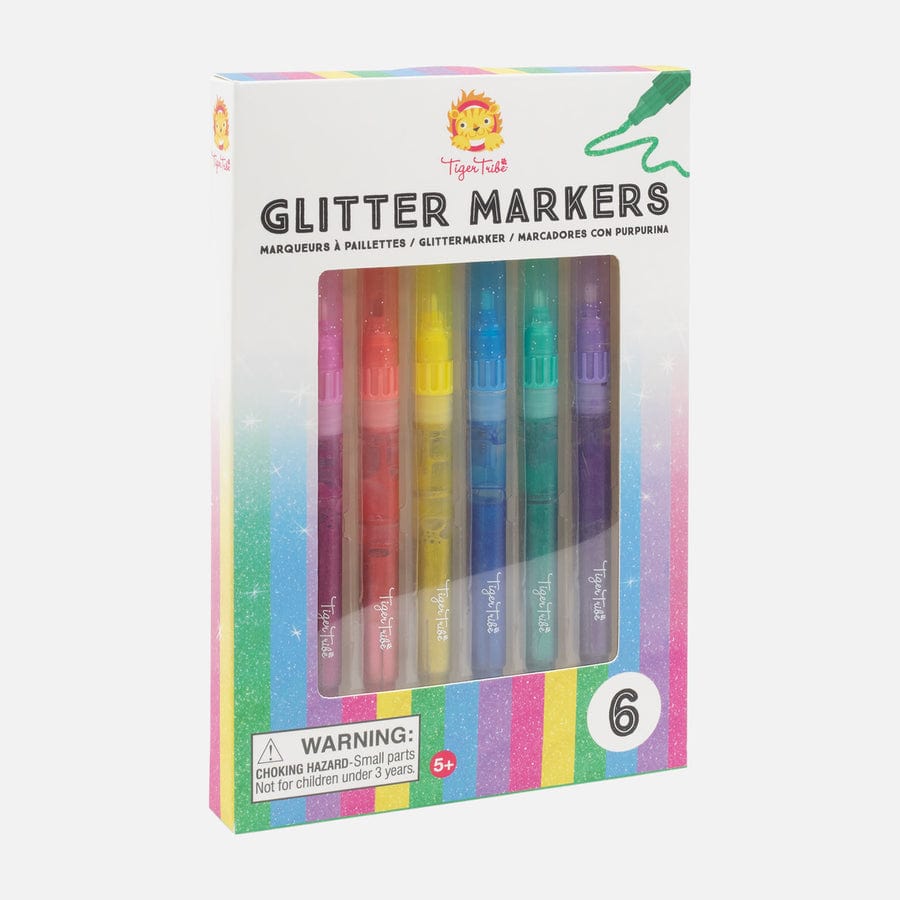 Tiger Tribe Gift Stationery Glitter Markers
