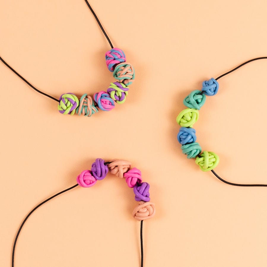 Tiger Tribe Gift Stationery Jewellery Design Kit - Twisty Beads Necklace