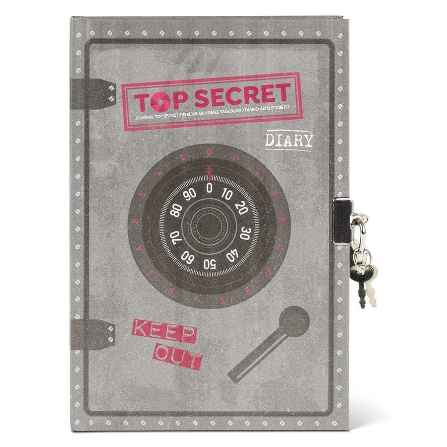 Tiger Tribe Gift Stationery Lockable Diary - Top Secret