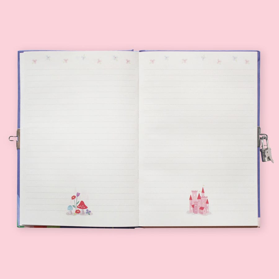 Tiger Tribe Gift Stationery Lockable Diary- Unicorn Rainbow