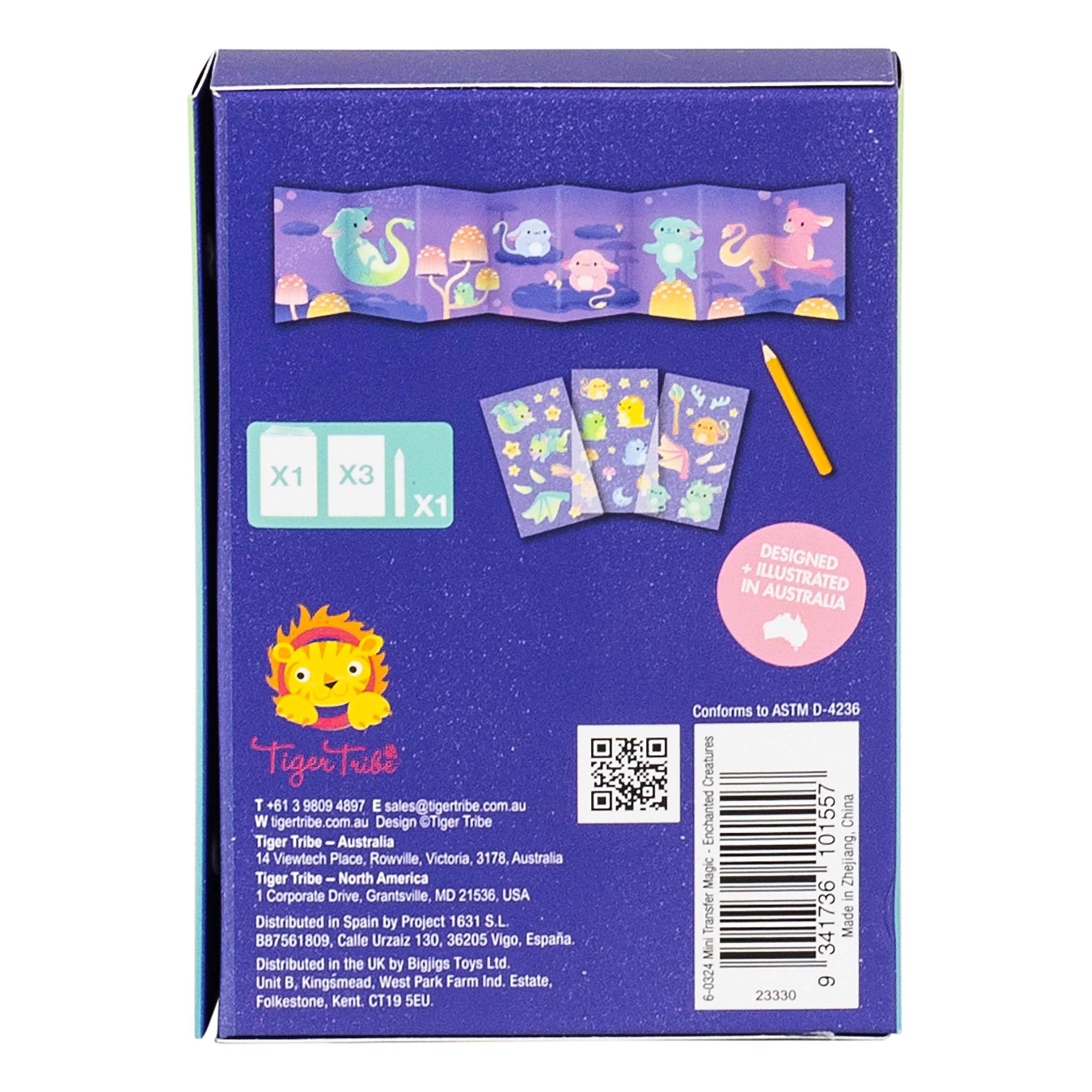 Tiger Tribe Gift Stationery Mini Transfer Magic -Enchanted Creatures