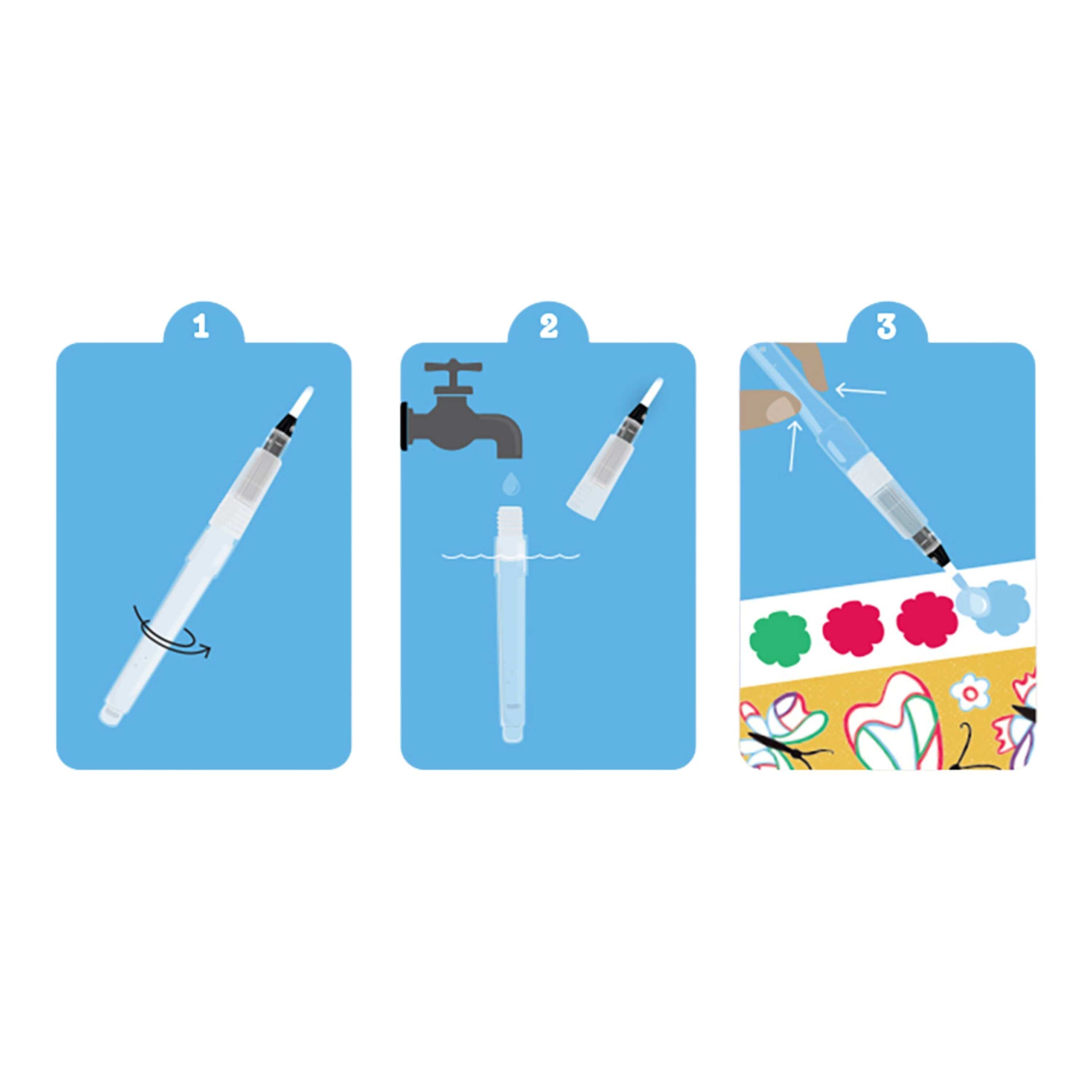 Tiger Tribe Gift Stationery Paint A Picture Set - Butterflies & Flowers