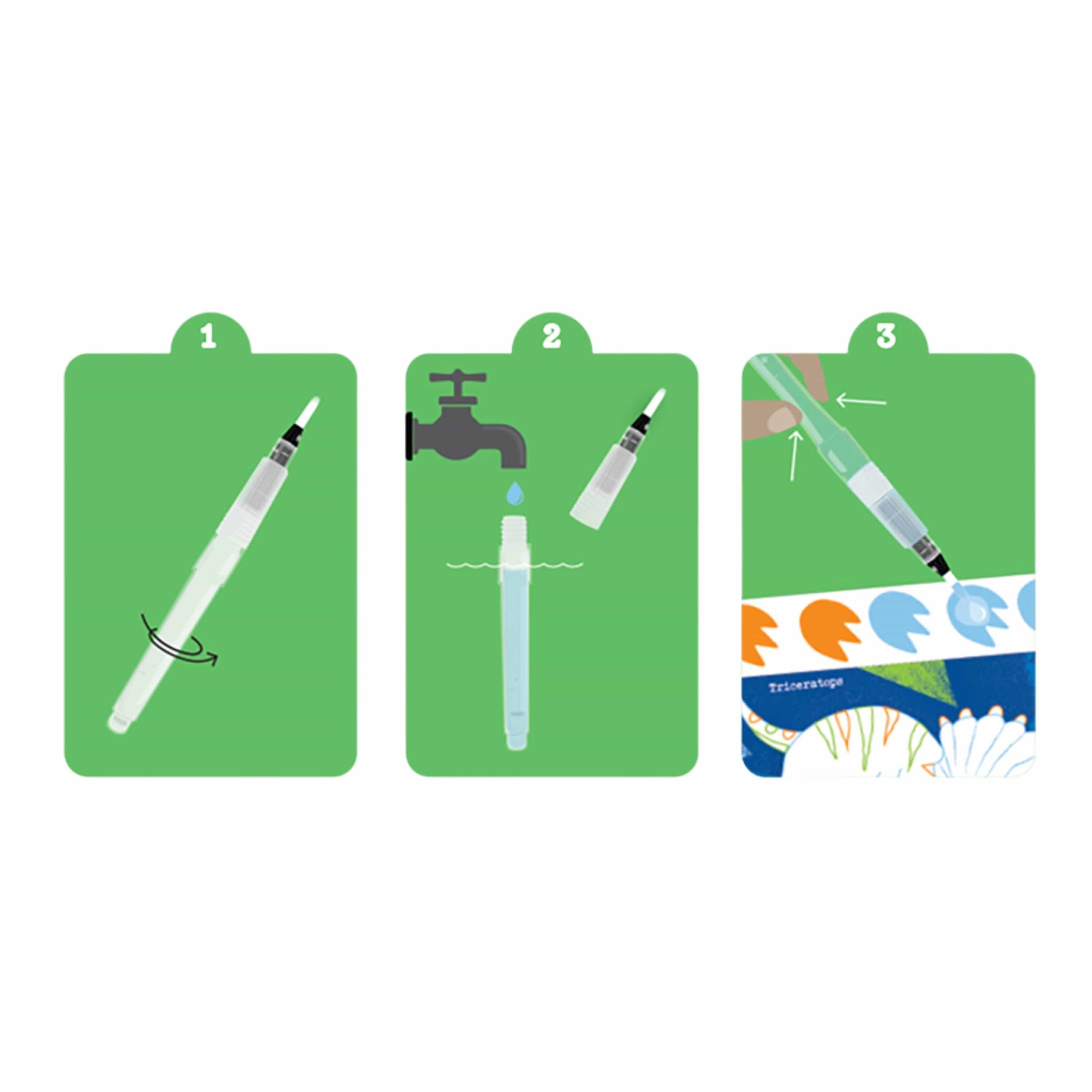Tiger Tribe Gift Stationery Paint A Picture Set - Dinosaurs