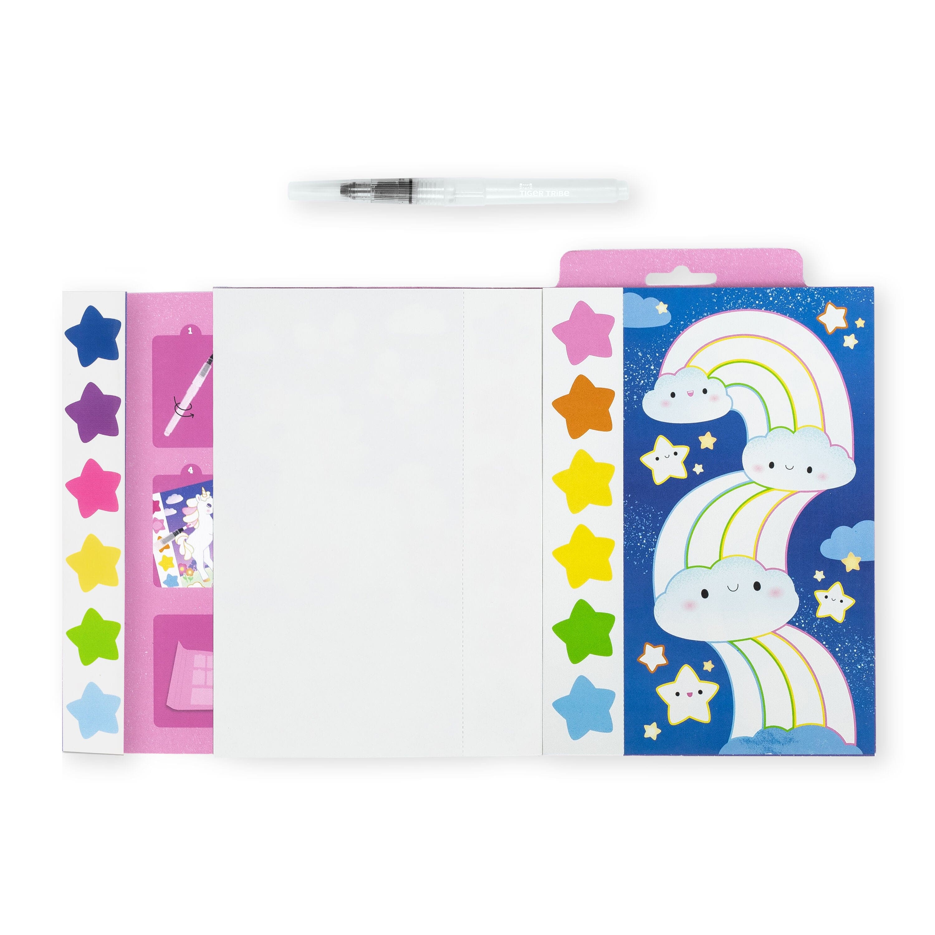 Tiger Tribe Gift Stationery Paint A Picture Set - Unicorn Skies