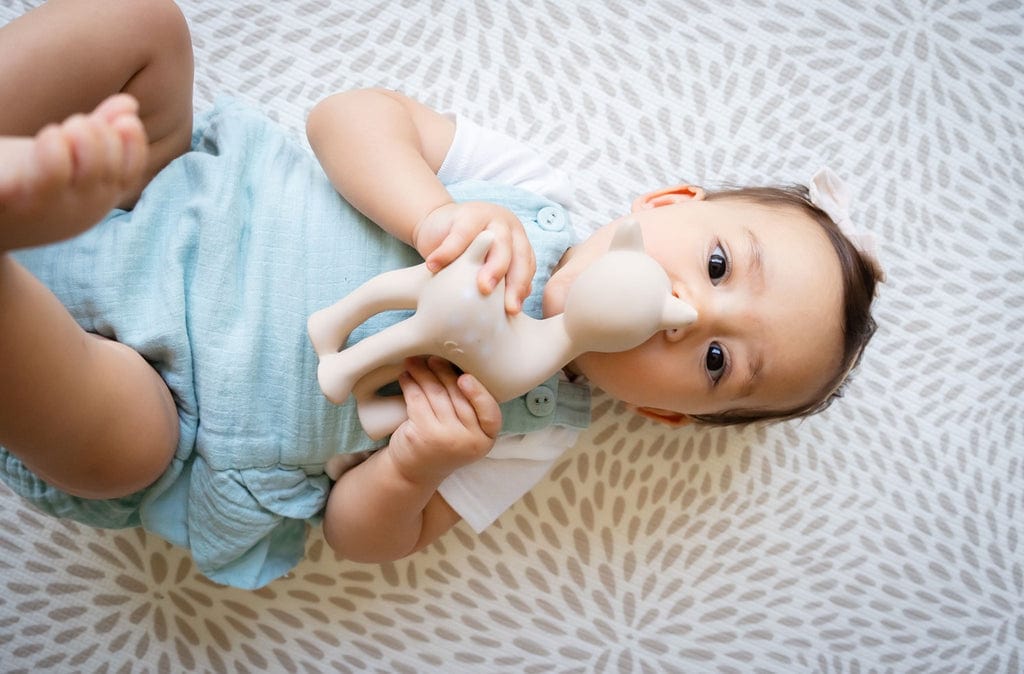 Tikiri Collection Baby Care Ralphie the Reindeer, Rattle and Teether Toy