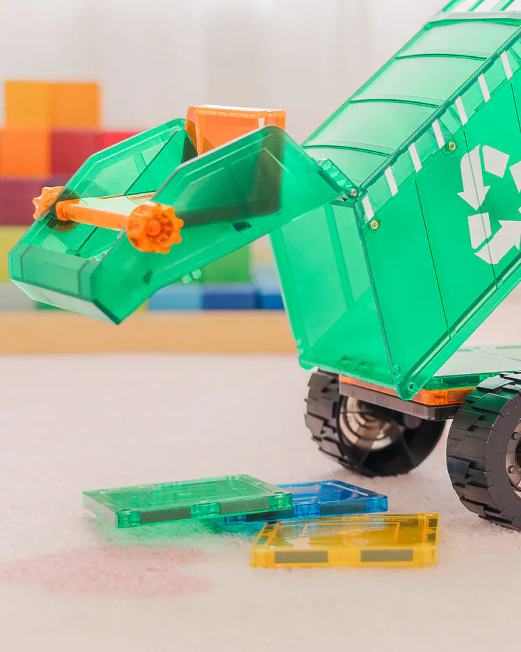 TileTek Toys TileTek -14 Piece Mega Recycling Truck