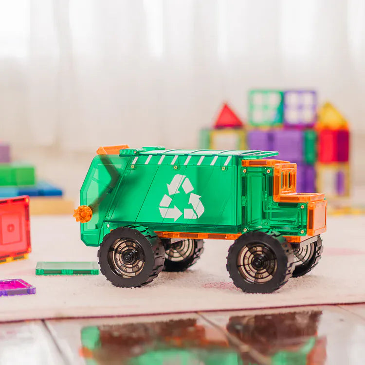 TileTek Toys TileTek -14 Piece Mega Recycling Truck
