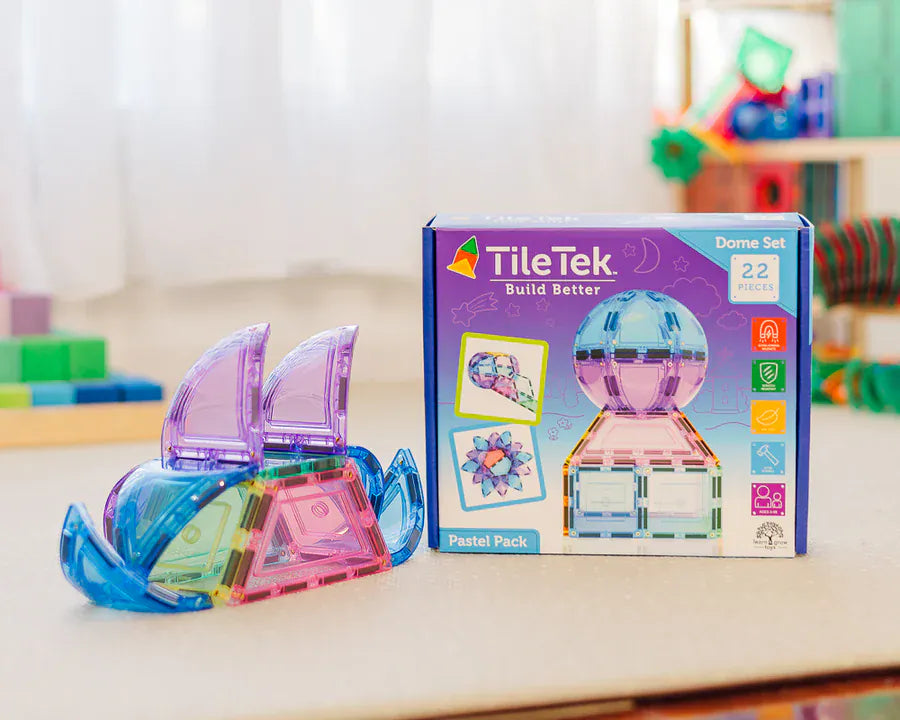 TileTek Toys TileTek - 22 Piece Pastel Dome Set