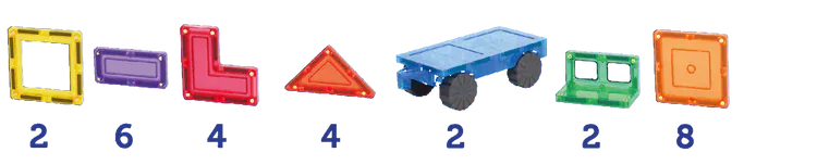 TileTek Toys TileTek - 28 Piece Car Set