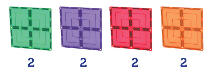 TileTek Toys TileTek -8 Piece Large Square Tiles Set