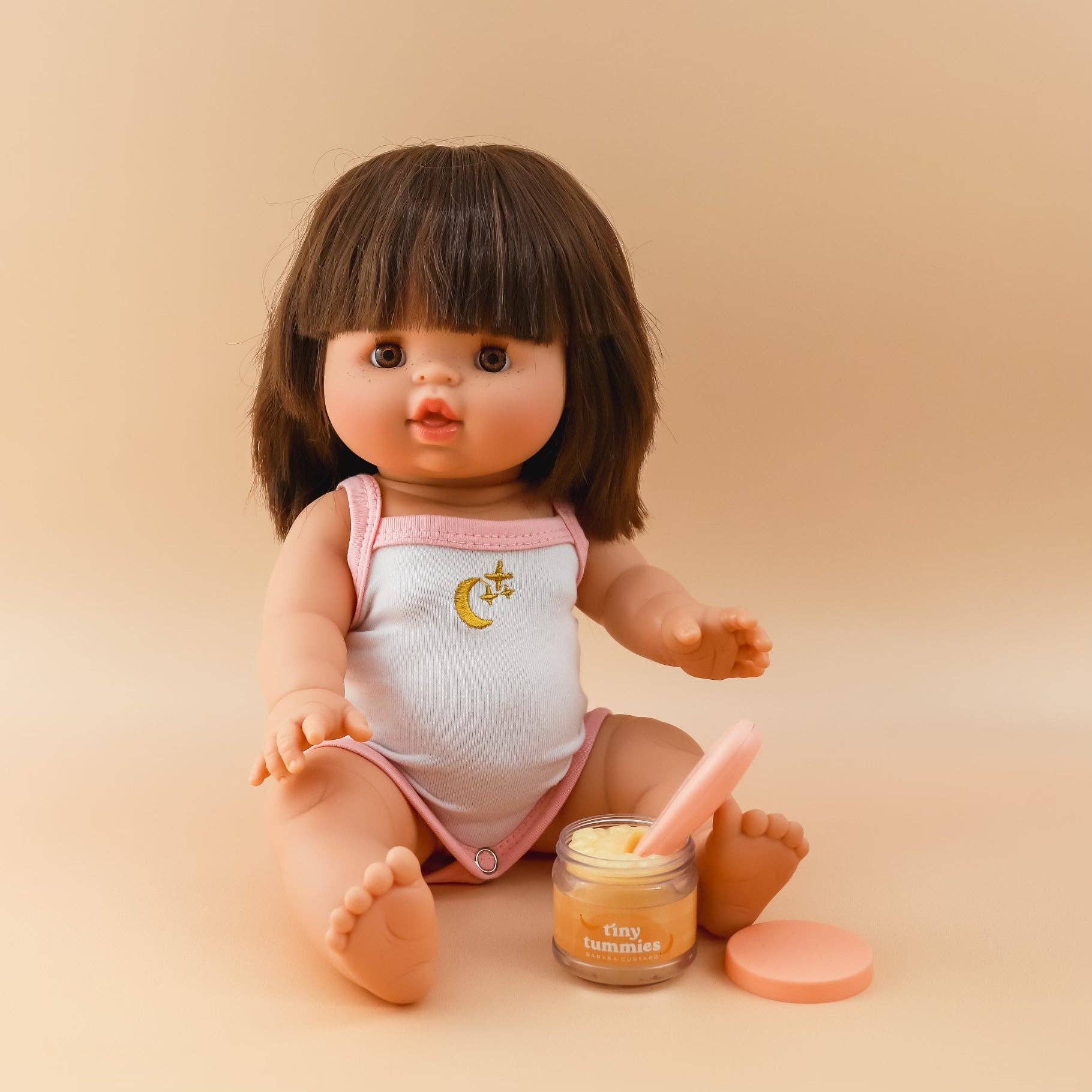 Tiny Harlow Toys Dolls Tiny Tummies Food Jar and Spoon Set: Apple Puree