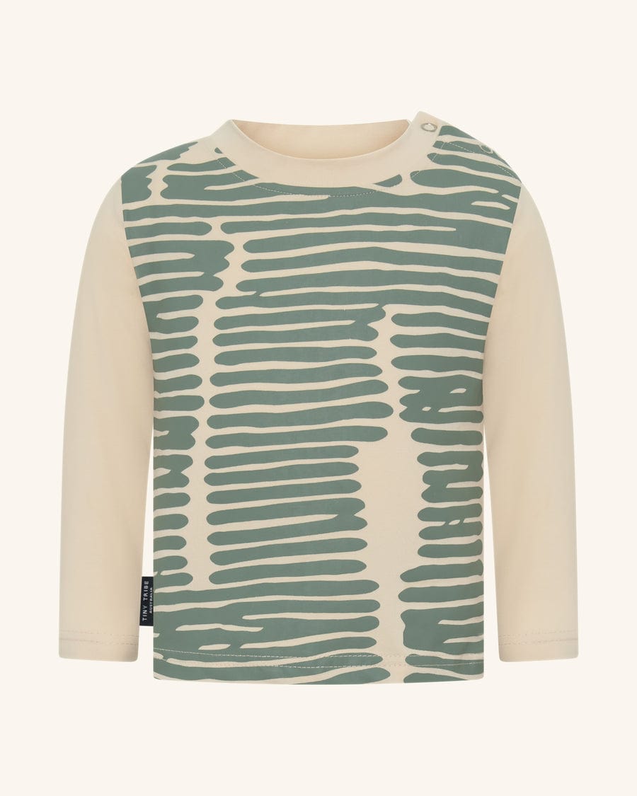 Tiny Tribe Boys All In Ones Broken Stripes Tee