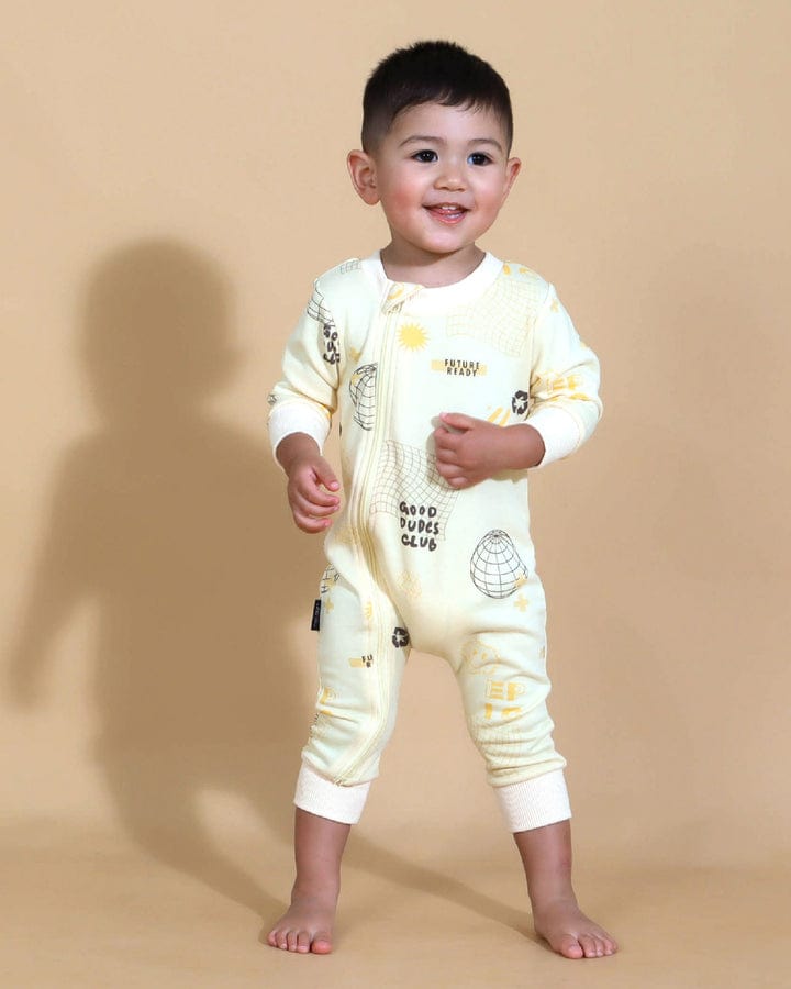 Tiny Tribe Boys All In Ones Future Ready Zip Romper
