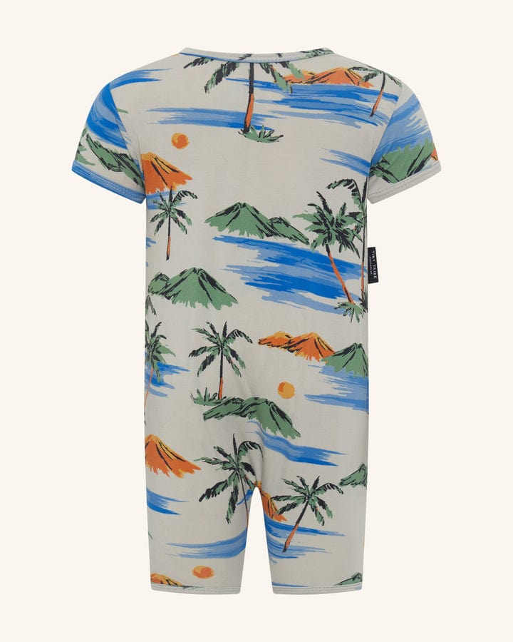 Tiny Tribe Boys All In Ones Island Getaway Zip Romper