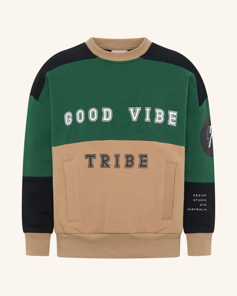 Tiny Tribe Boys Jumper Good Vibe Tribe Sweat